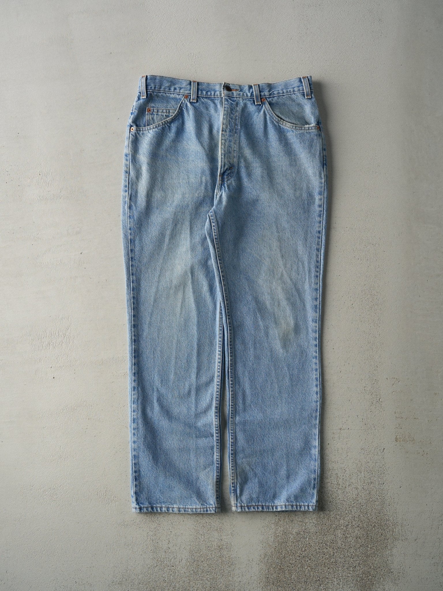 Vintage 80s Light Wash Orange Tab Levi's Jeans (34x29)