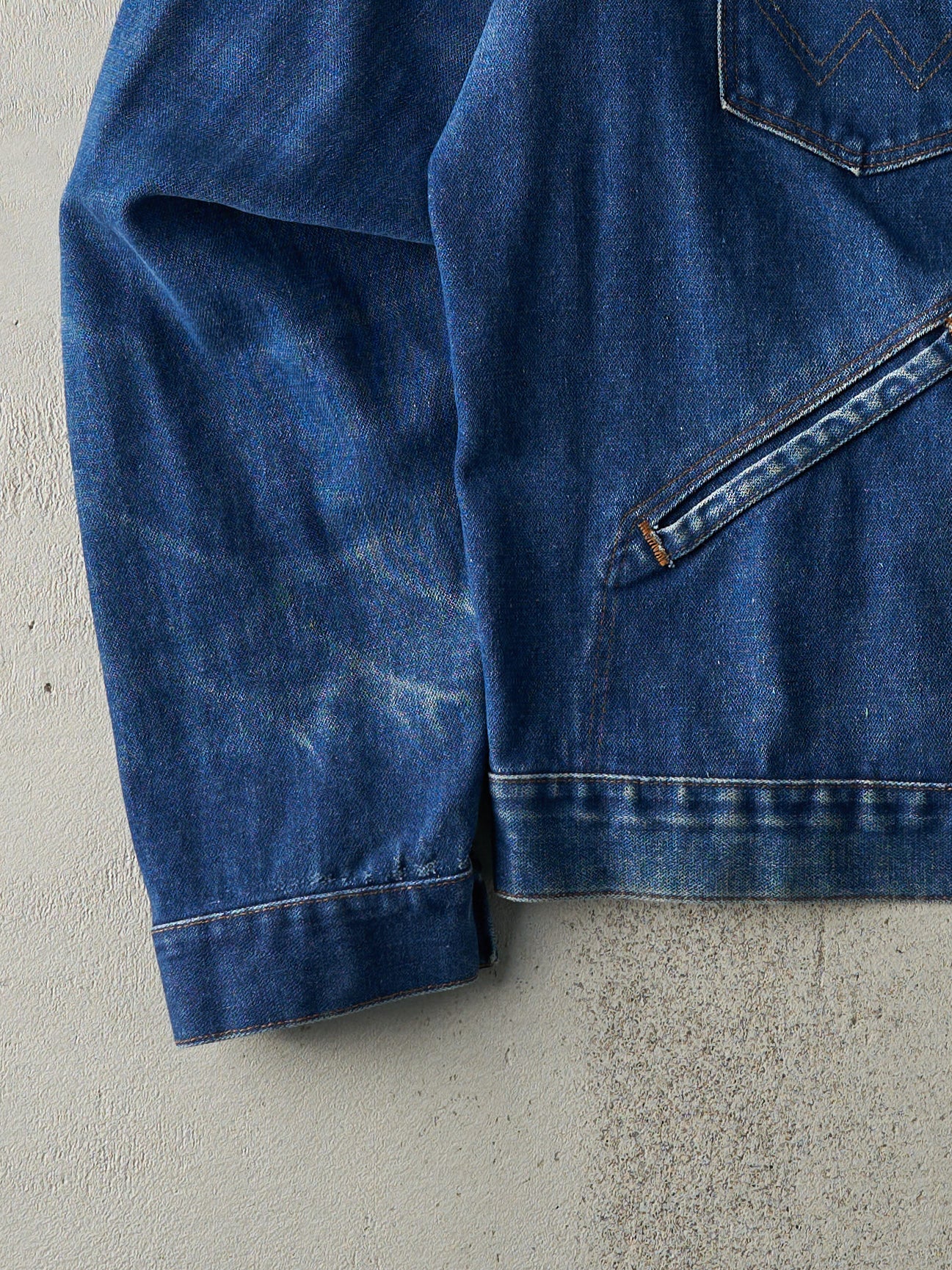 Vintage 70s Mid Wash Wrangler Denim Jacket (L)