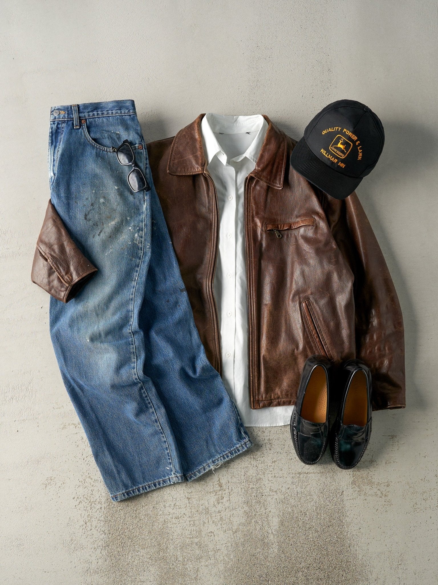 Vintage 90s Brown Wilsons Leather Jacket (M/L) – Rebalance Vintage