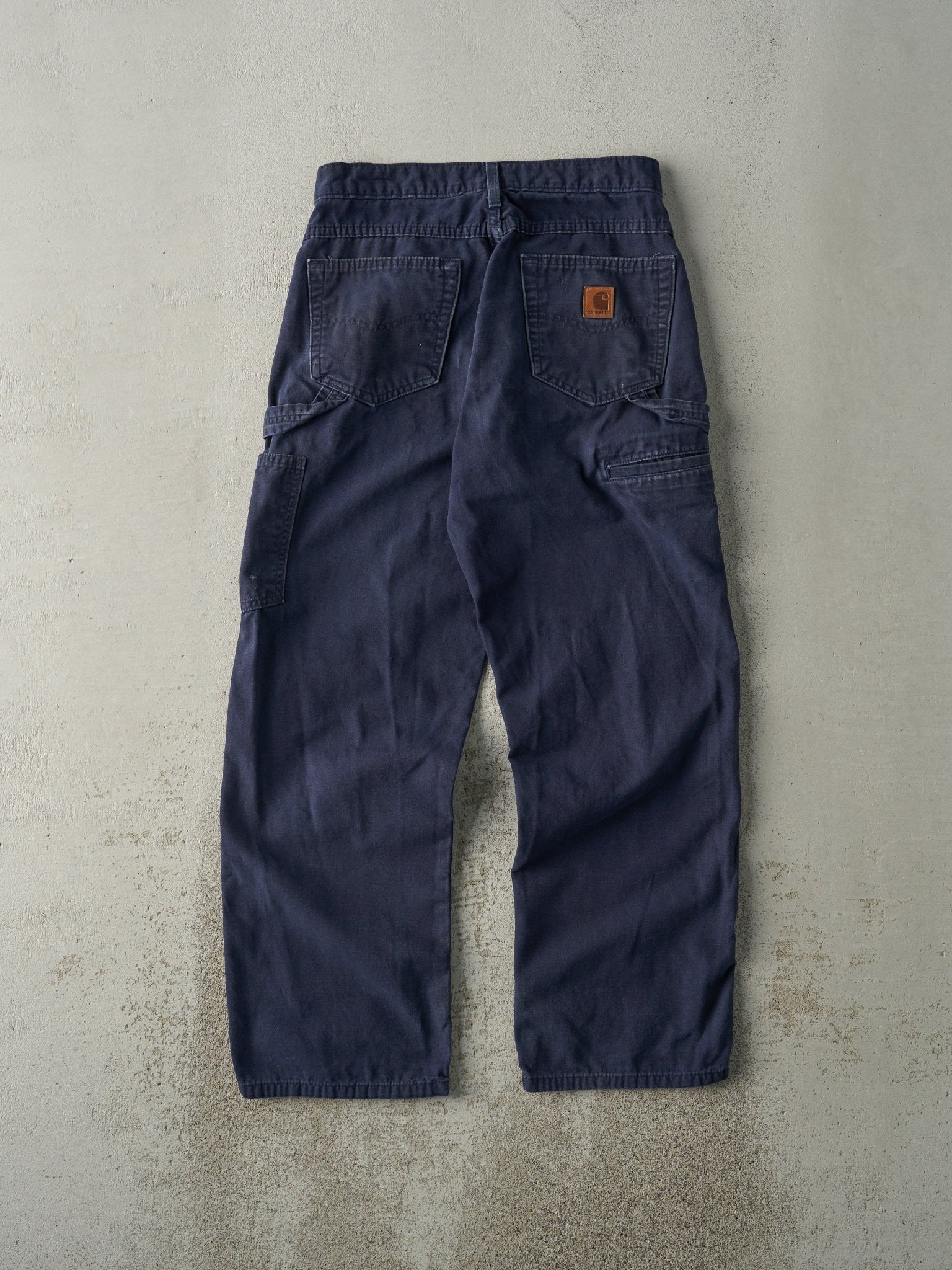 Vintage Y2K Navy Blue Carhartt Lightweight Carpenter Pants (29.5x30)