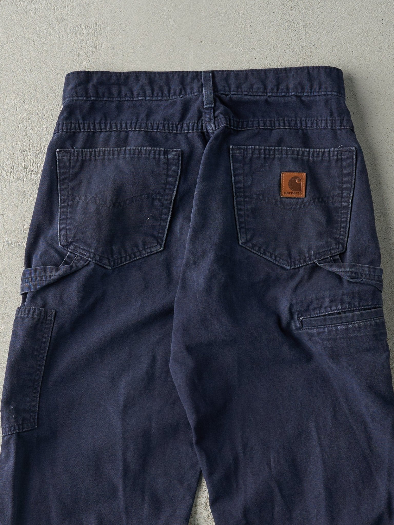 Vintage Y2K Navy Blue Carhartt Lightweight Carpenter Pants (29.5x30)