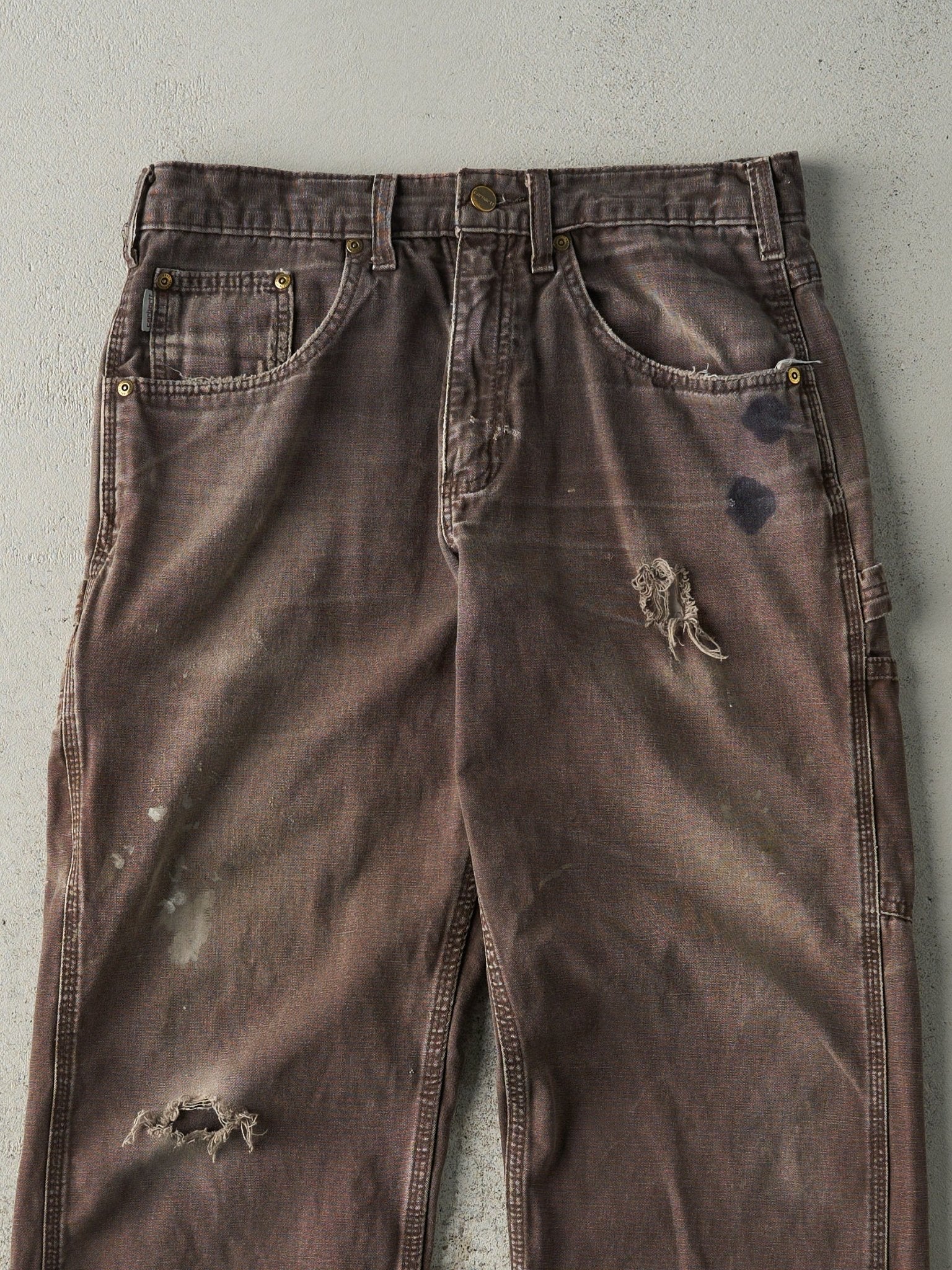 Vintage Y2K Brown Carhartt Lightweight Carpenter Pants (32x28.5)