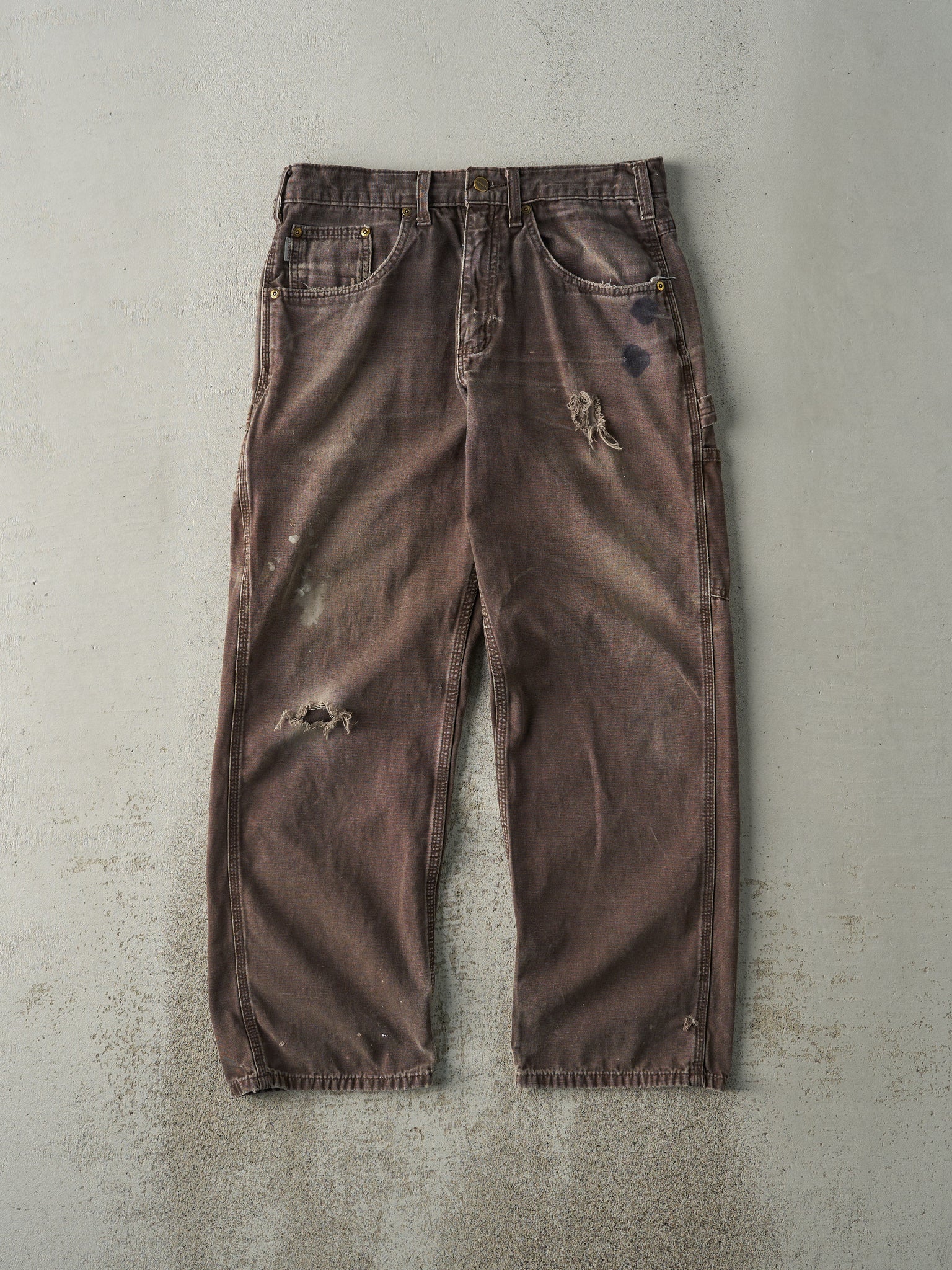 Vintage Y2K Brown Carhartt Lightweight Carpenter Pants (32x28.5)