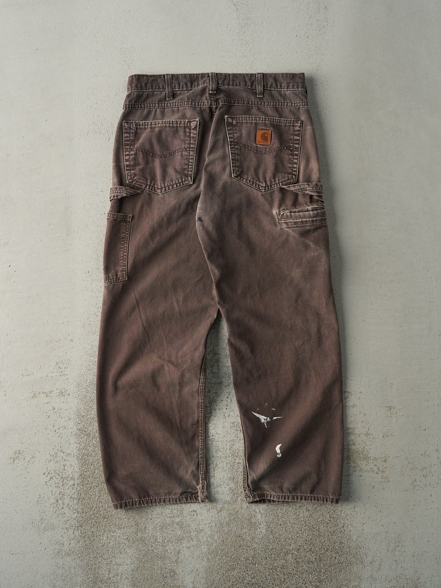 Vintage Y2K Brown Carhartt Lightweight Carpenter Pants (32x28.5)