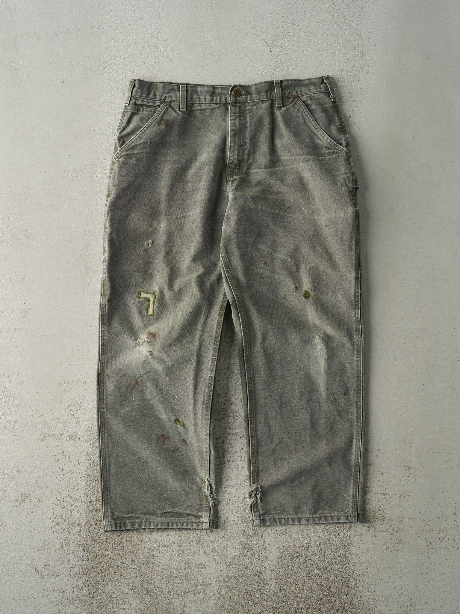 Vintage 90s Green Carhartt Carpenter Pants (35.5x29)