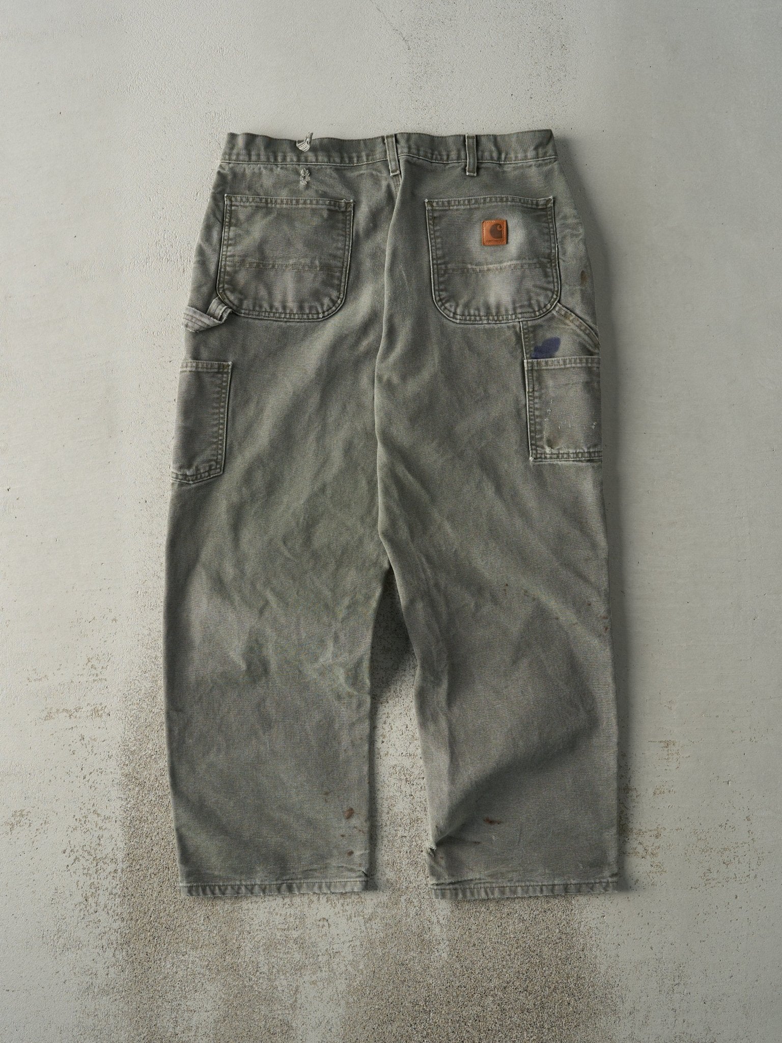 Vintage 90s Green Carhartt Carpenter Pants (35.5x29)