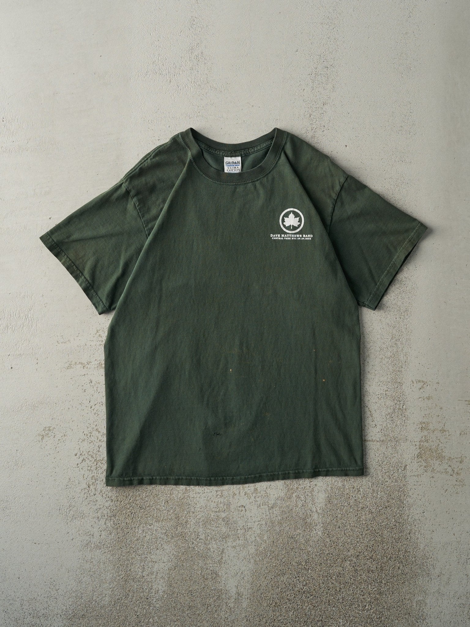 Vintage 03' Green Dave Matthew Band Central Park NYC Tee (M)