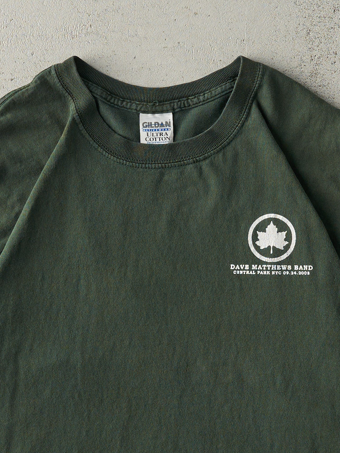 Vintage 03' Green Dave Matthew Band Central Park NYC Tee (M)