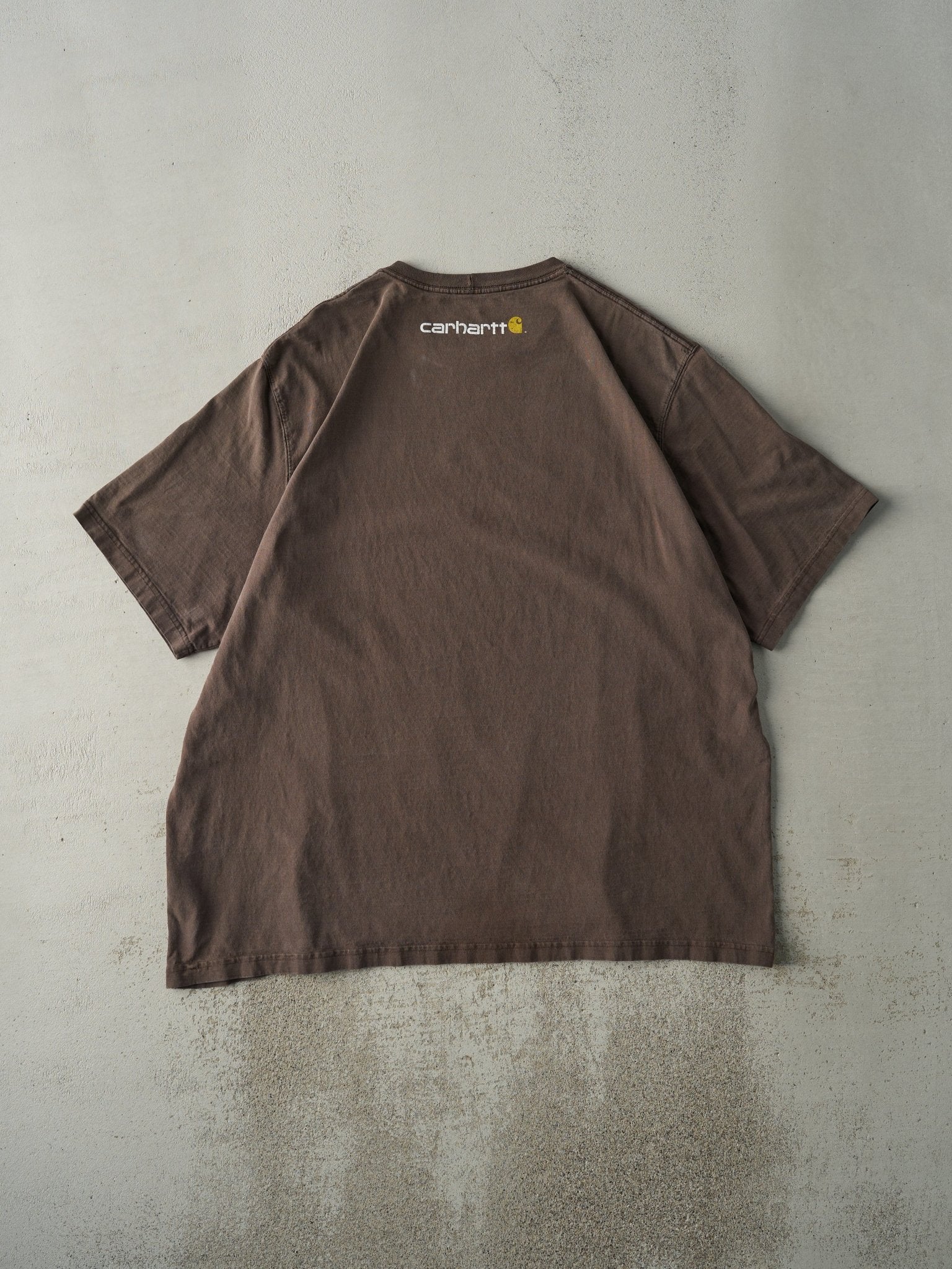 Vintage 90s Brown Carhartt Logo Tee (XXL/XXXL)