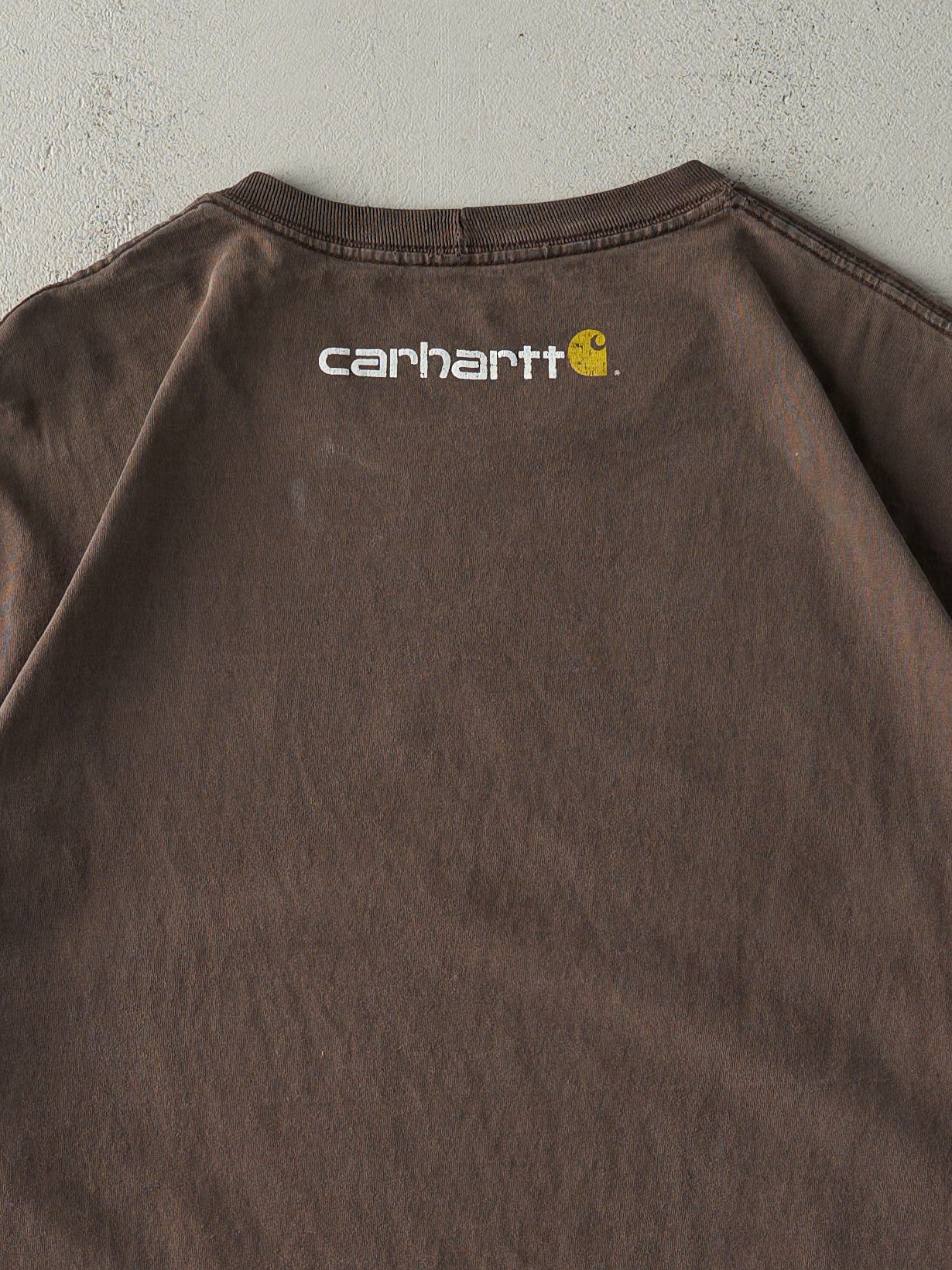 Vintage 90s Brown Carhartt Logo Tee (XXL/XXXL)