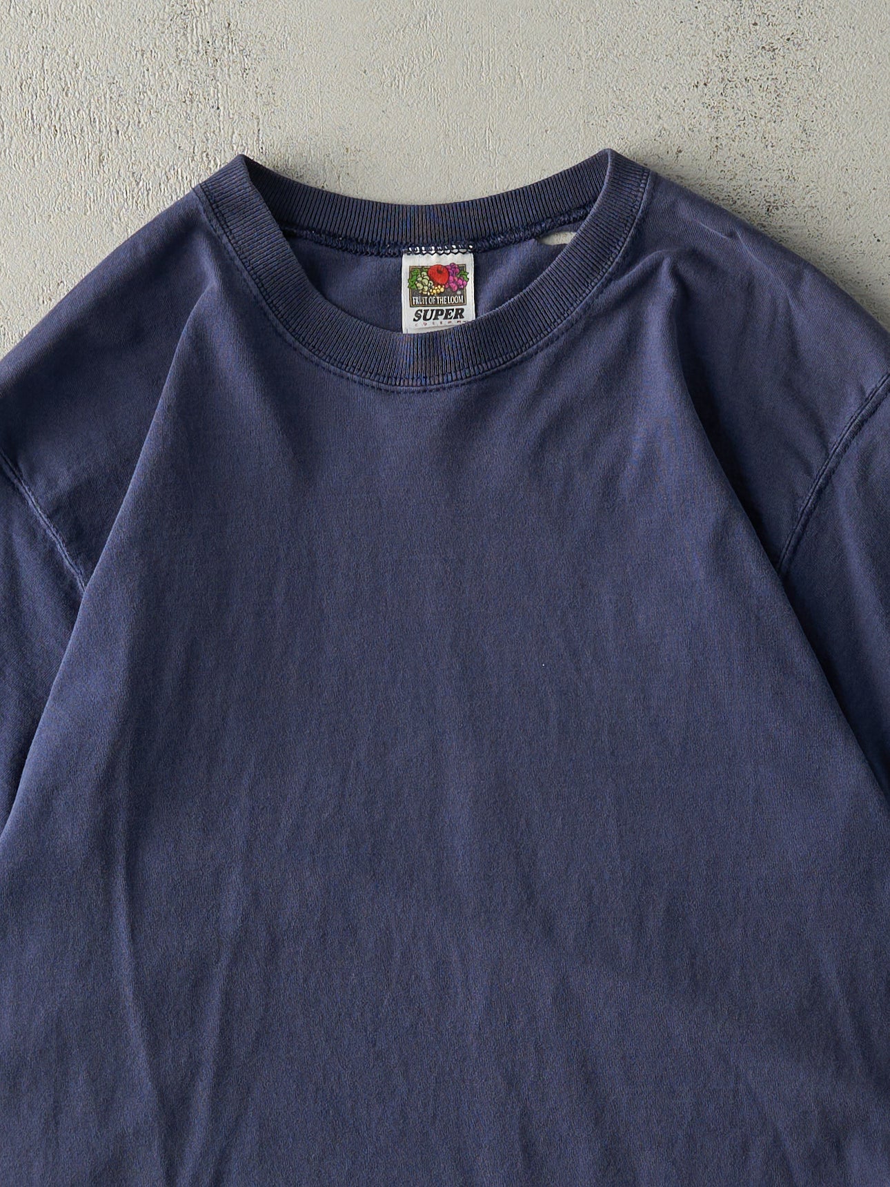 Vintage 90 Navy Blue Blank Tee (S)