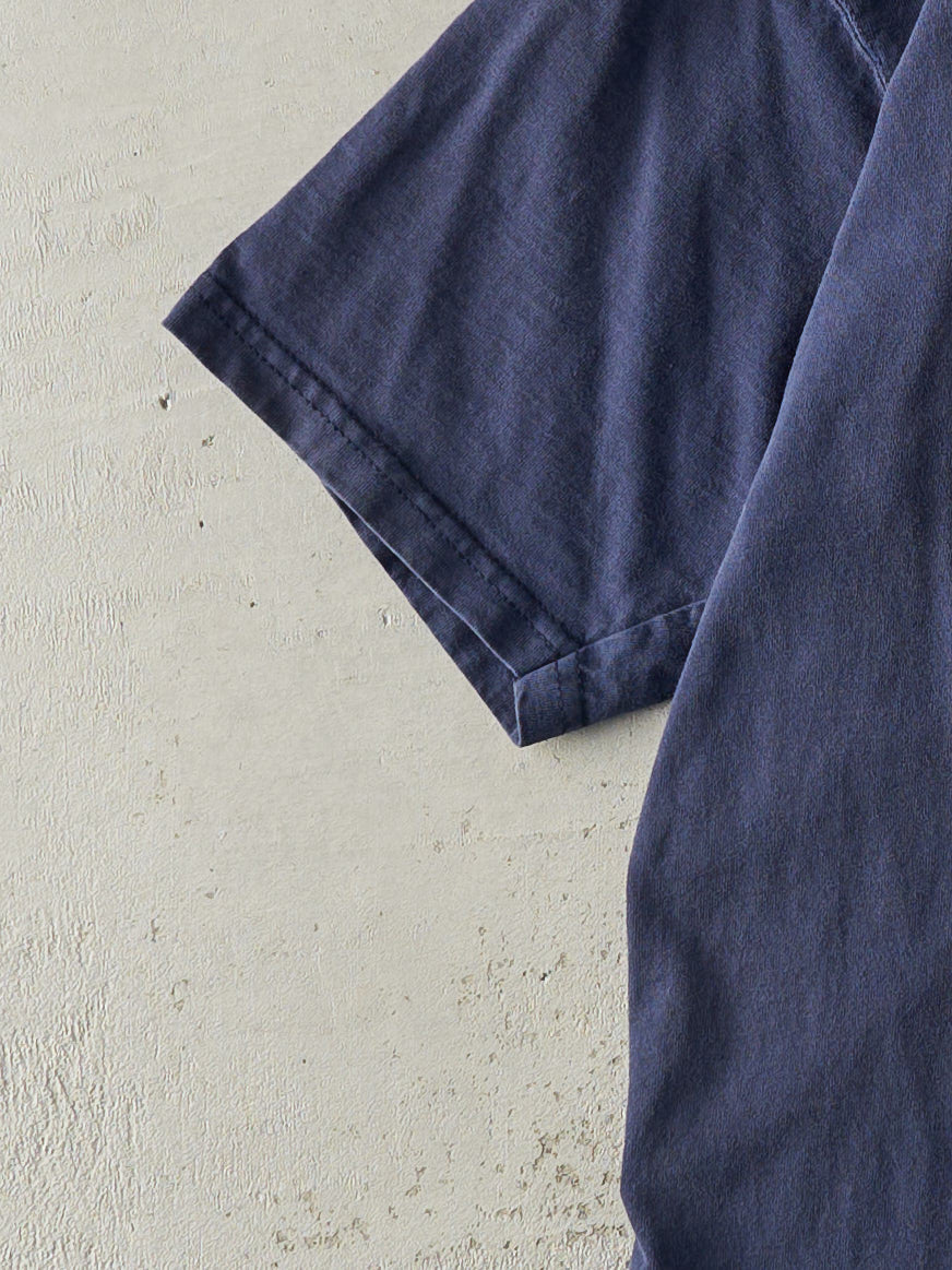 Vintage 90 Navy Blue Blank Tee (S)