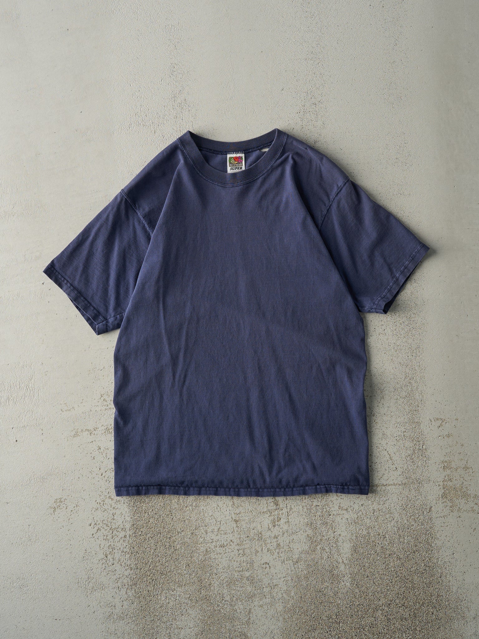 Vintage 90 Navy Blue Blank Tee (S)