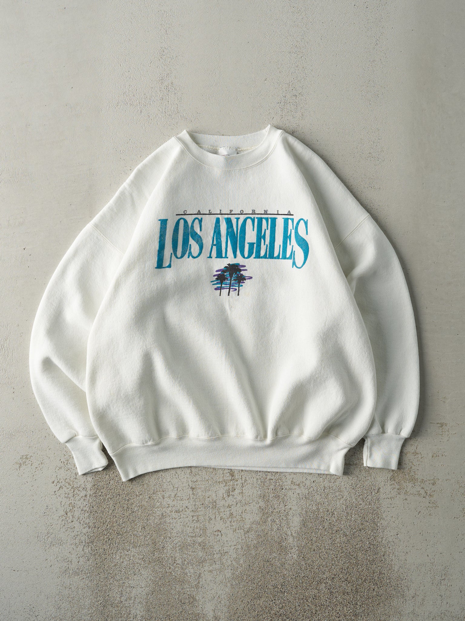 Vintage 90s White Los Angeles California Crewneck (L/XL)