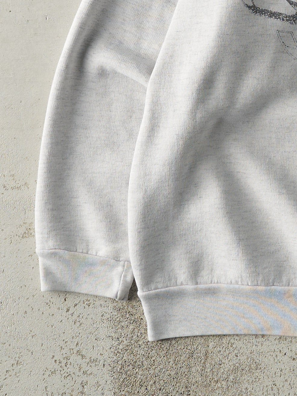 Vintage 90s Heather Grey Snowmobile Boxy Crewneck (L)