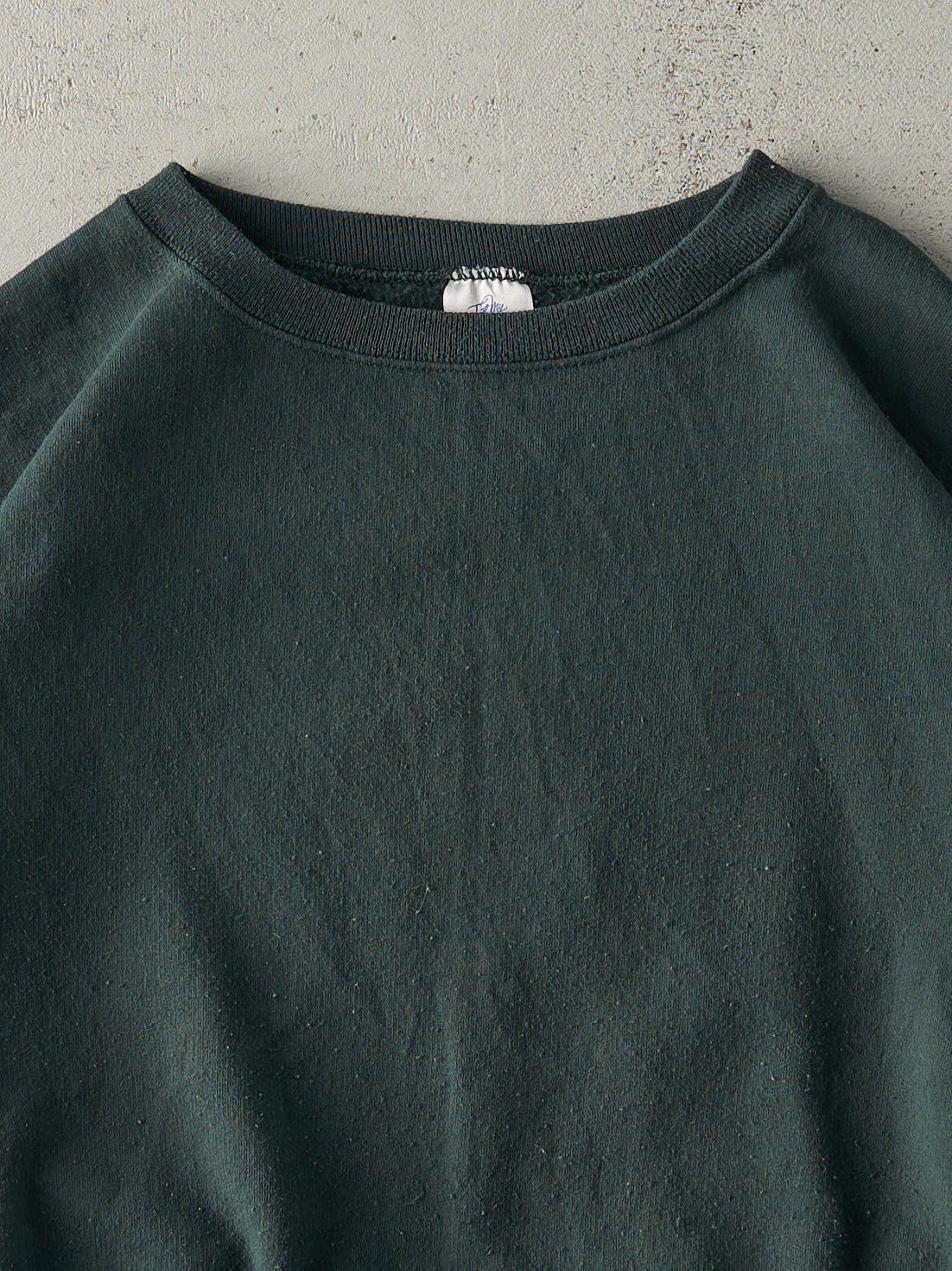 Vintage 90s Forest Green Blank Boxy Crewneck (XL)
