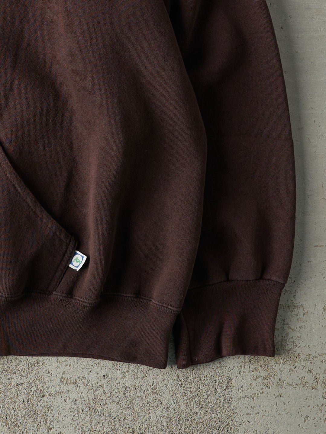 Vintage 90s Brown Blank Hoodie (XL)
