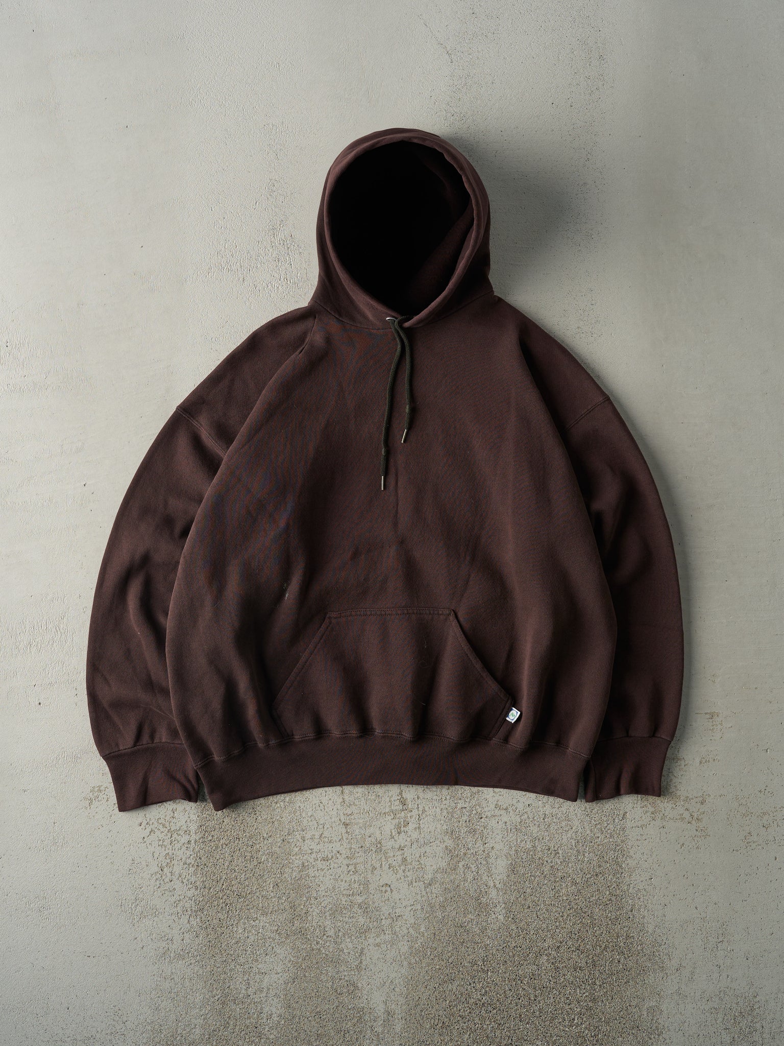 Vintage 90s Brown Blank Hoodie (XL)