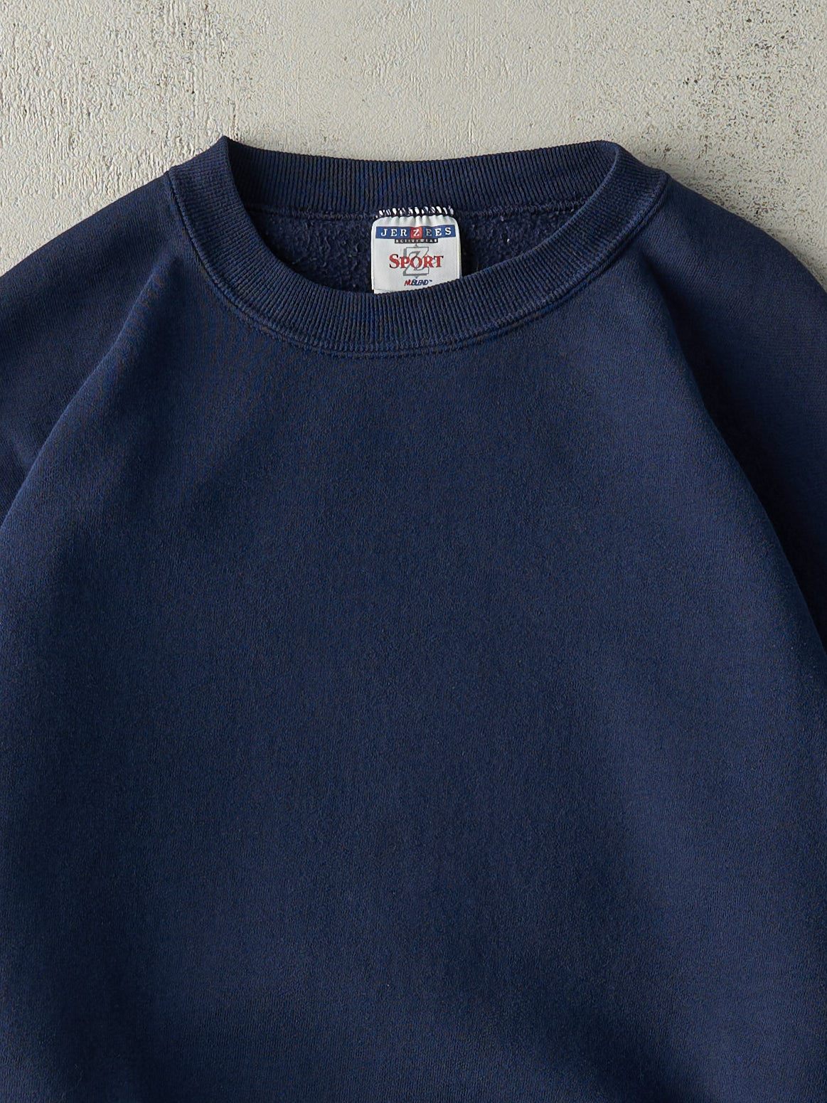 Vintage Y2K Navy Blue Blank Crewneck (L)