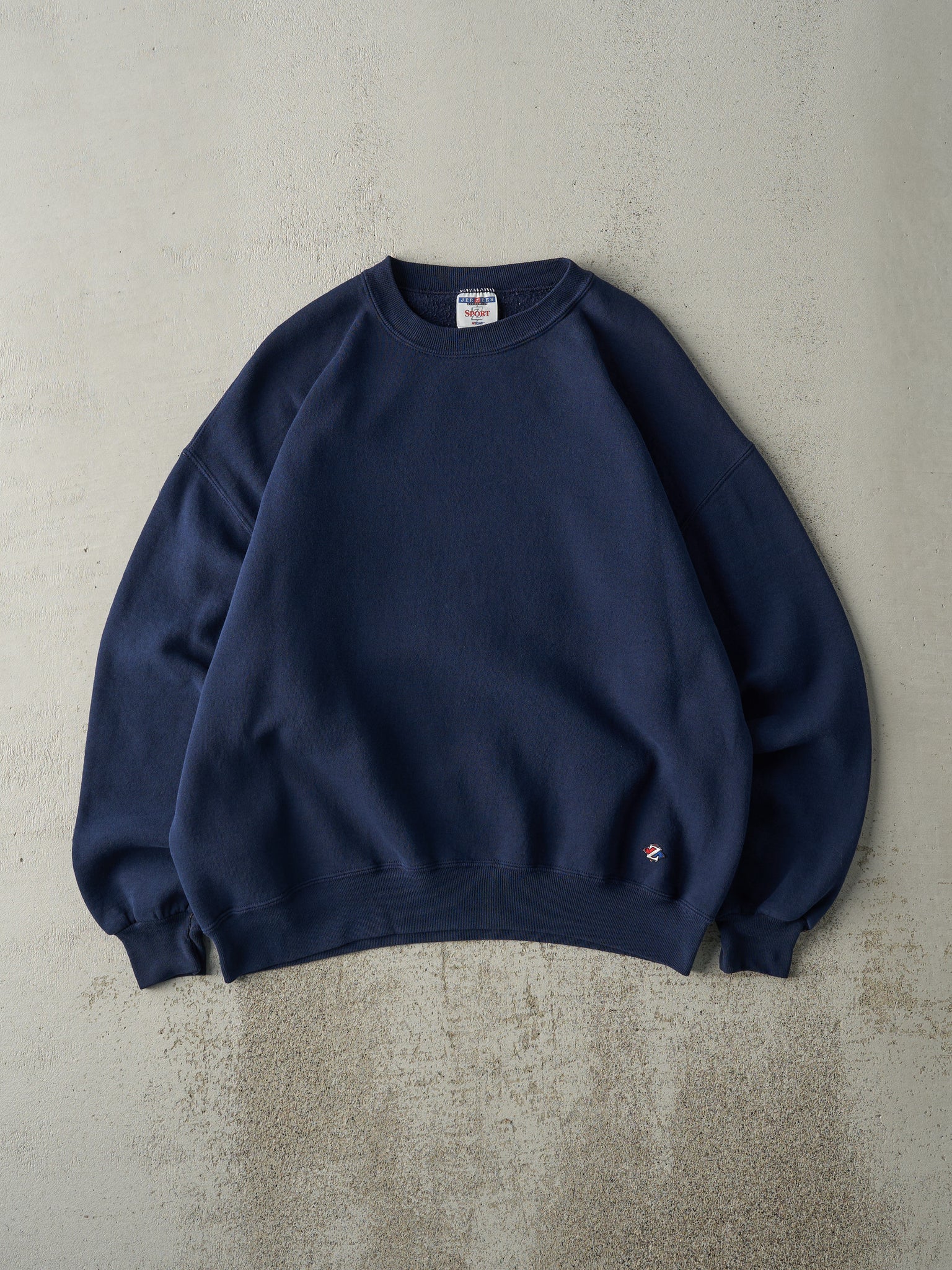 Vintage Y2K Navy Blue Blank Crewneck (L)