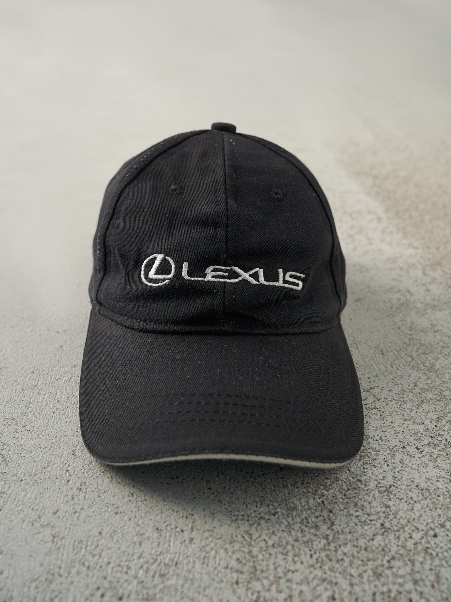 Vintage 90s Black Lexus Embroidered Strap Back Hat