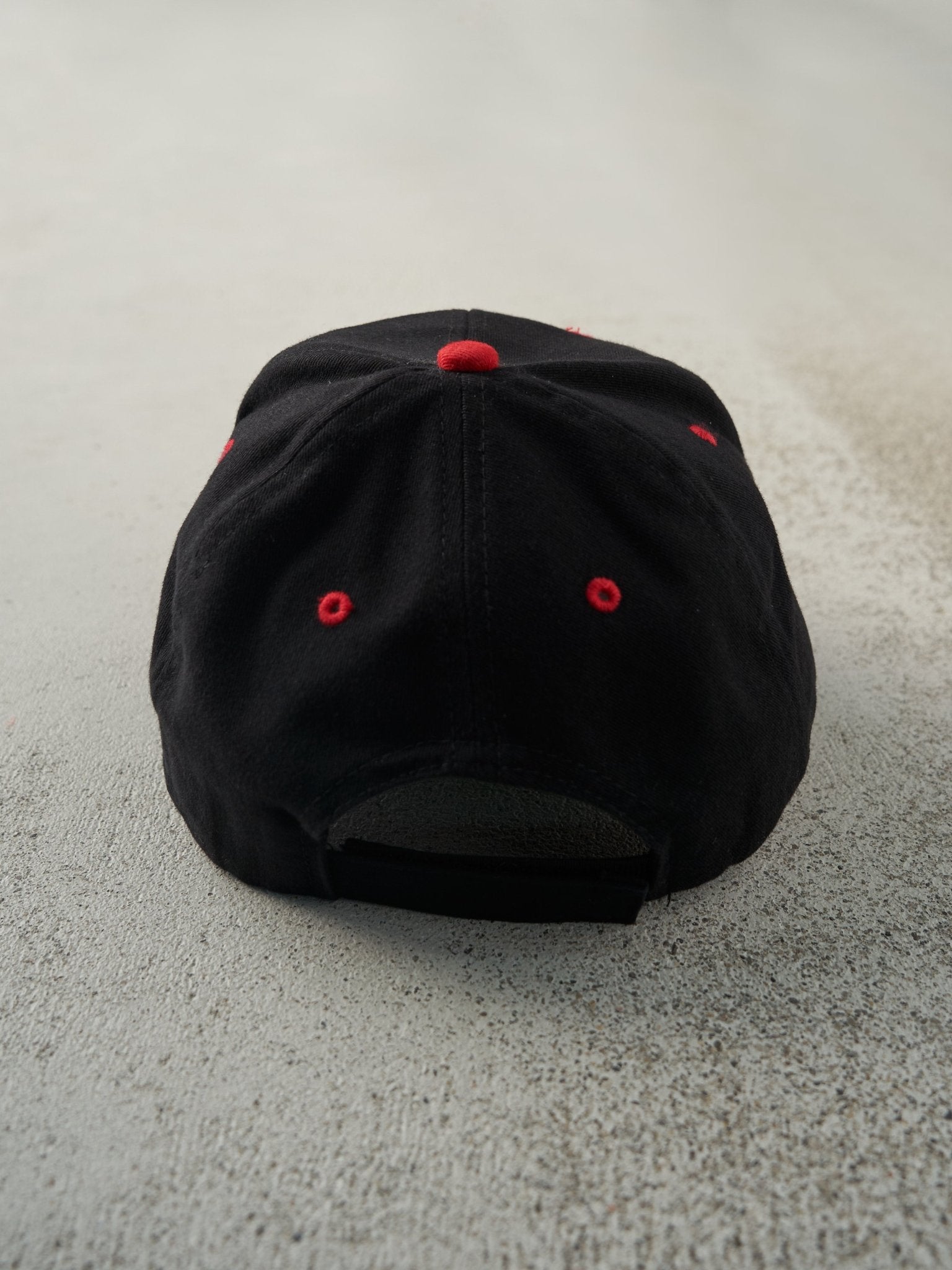 Vintage Y2K Black Bud Racing Embroidered Velcro Hat