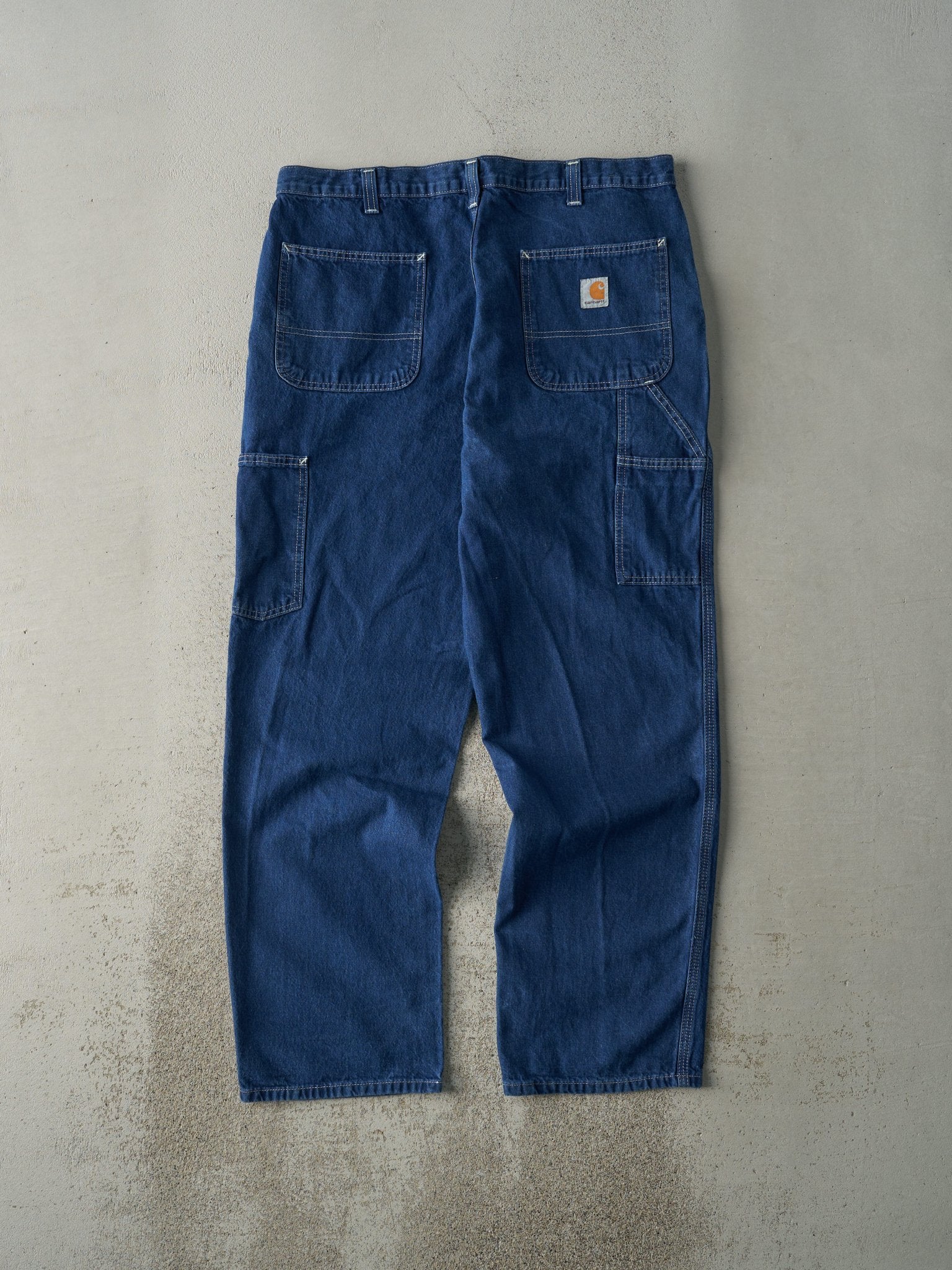 Vintage Y2K Dark Wash Carhartt Dungaree Fit Jeans (36x32)