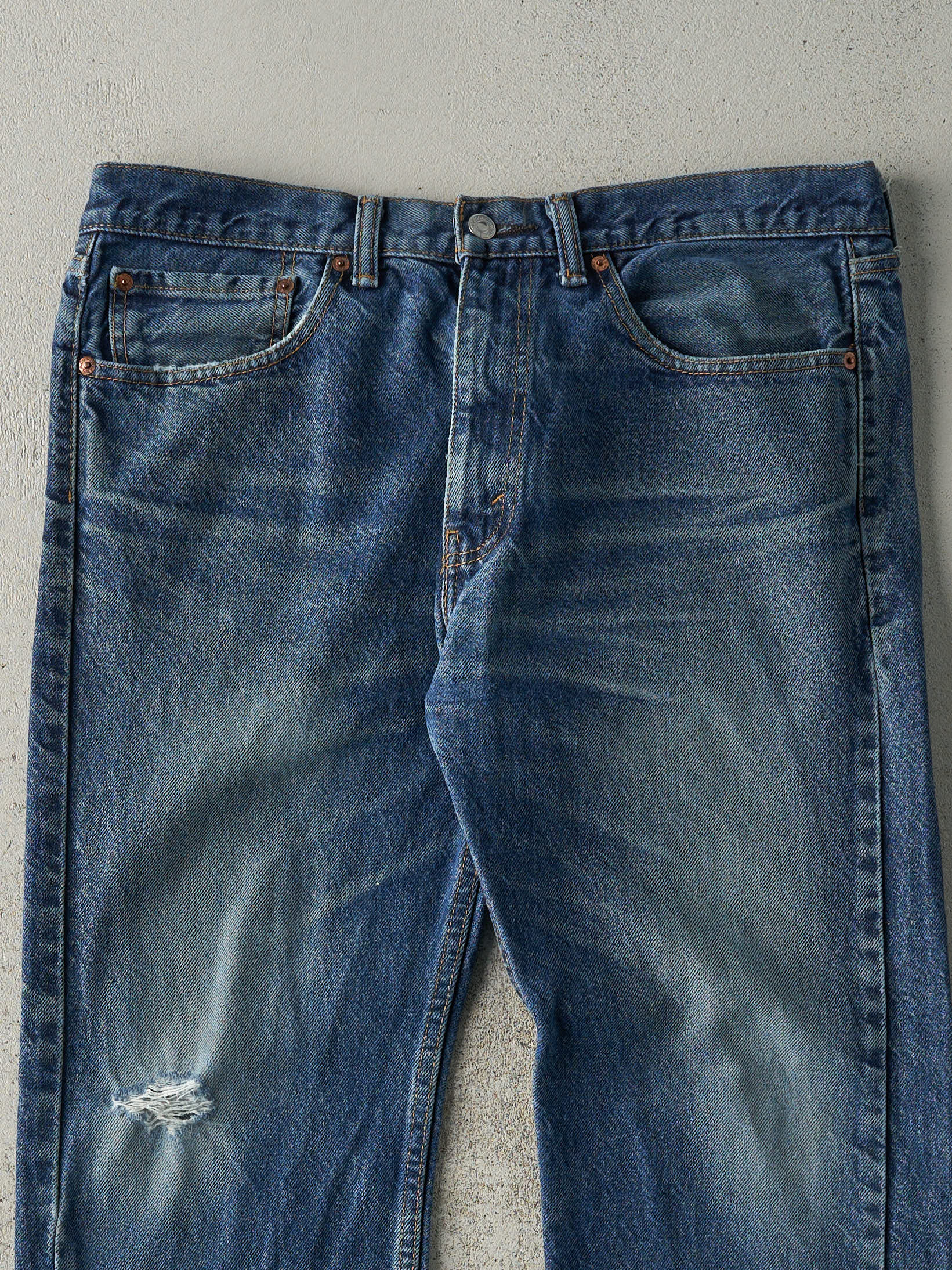 Vintage Y2K Dark Wash Levi's 505 Jeans (36x27)