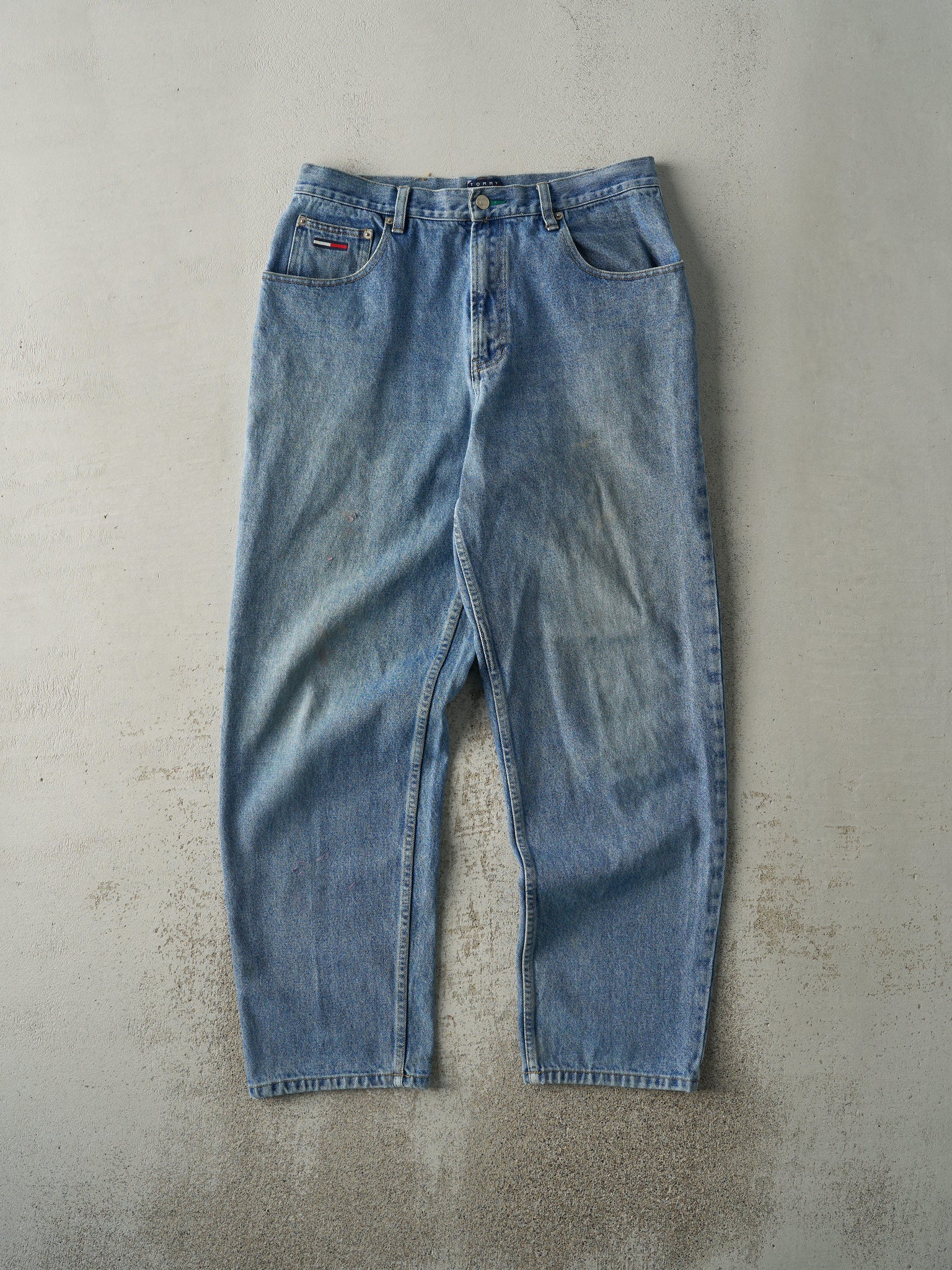 Vintage 90s Light Wash Tommy Jeans (33x30.5)