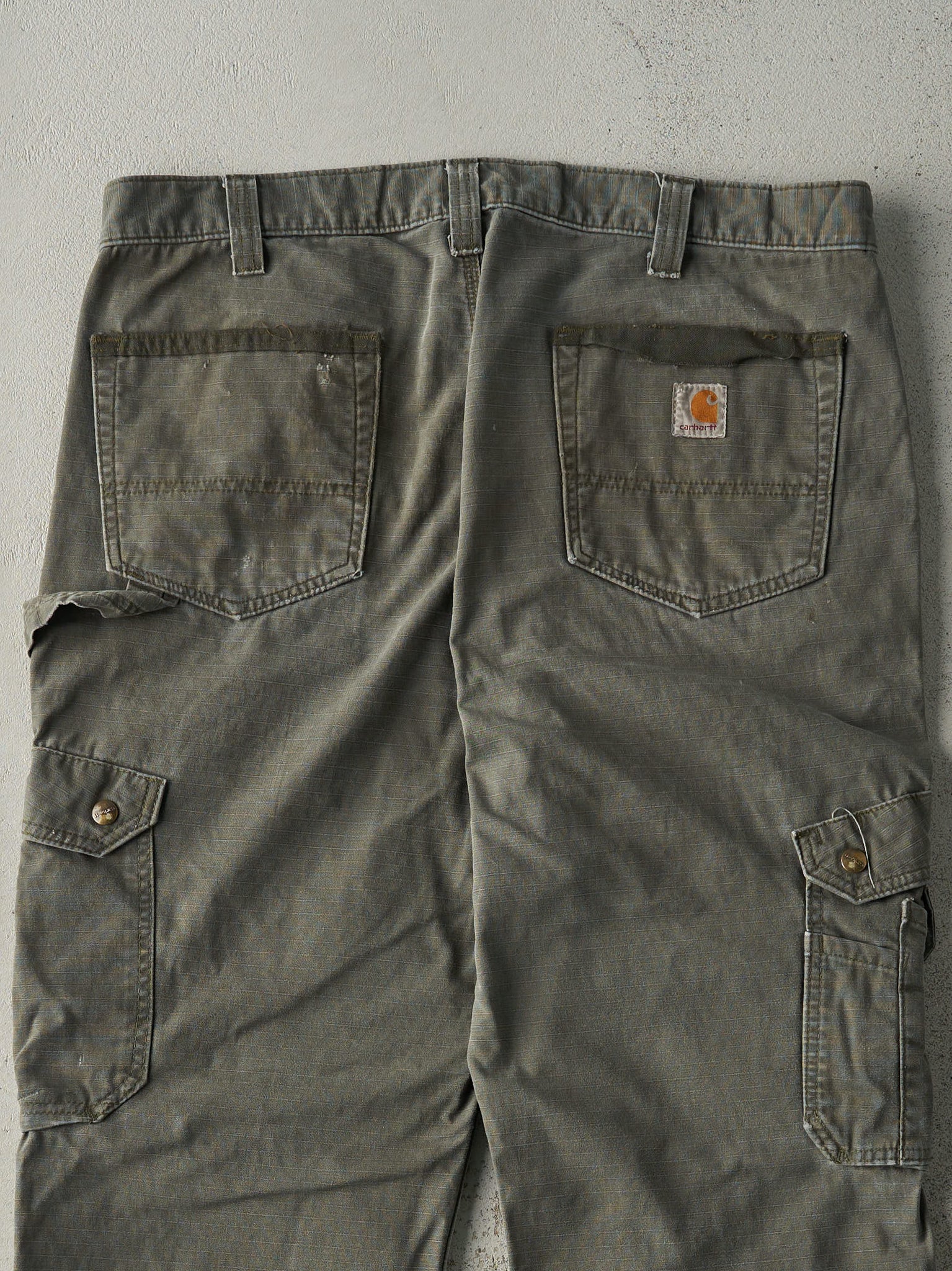 Vintage Y2K Green Carhartt Double Knee Cargo Pants (36.5x33.5)