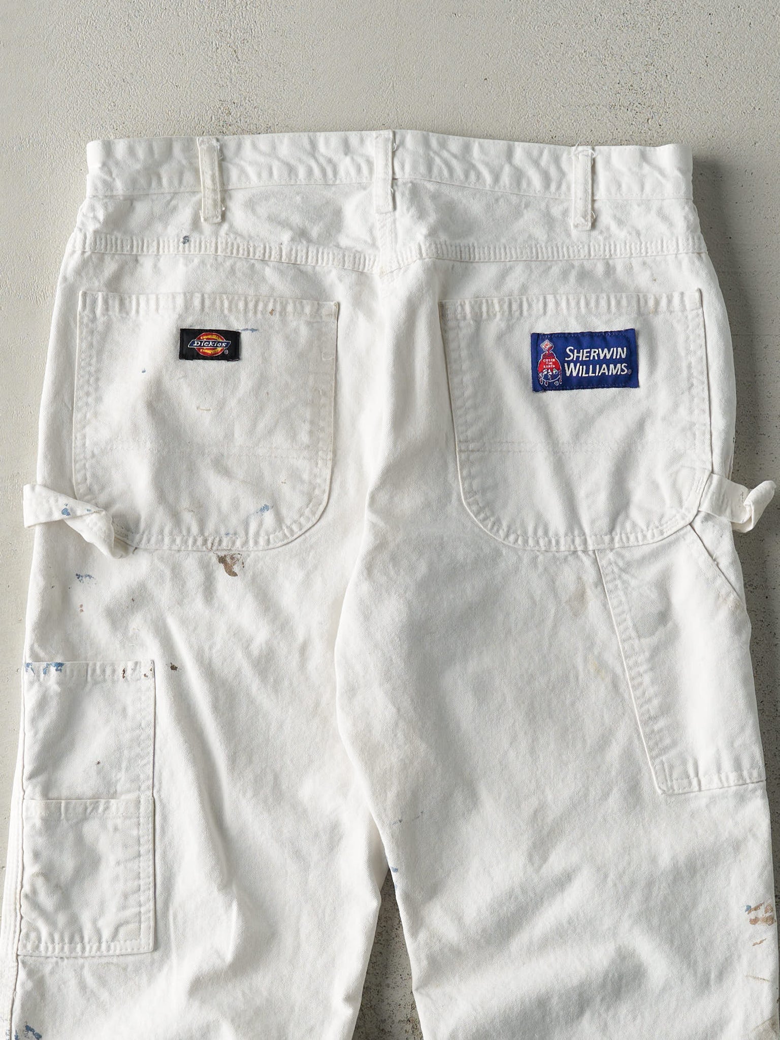 Vintage 90s White Dickies Carpenter Pants (32x27.5)