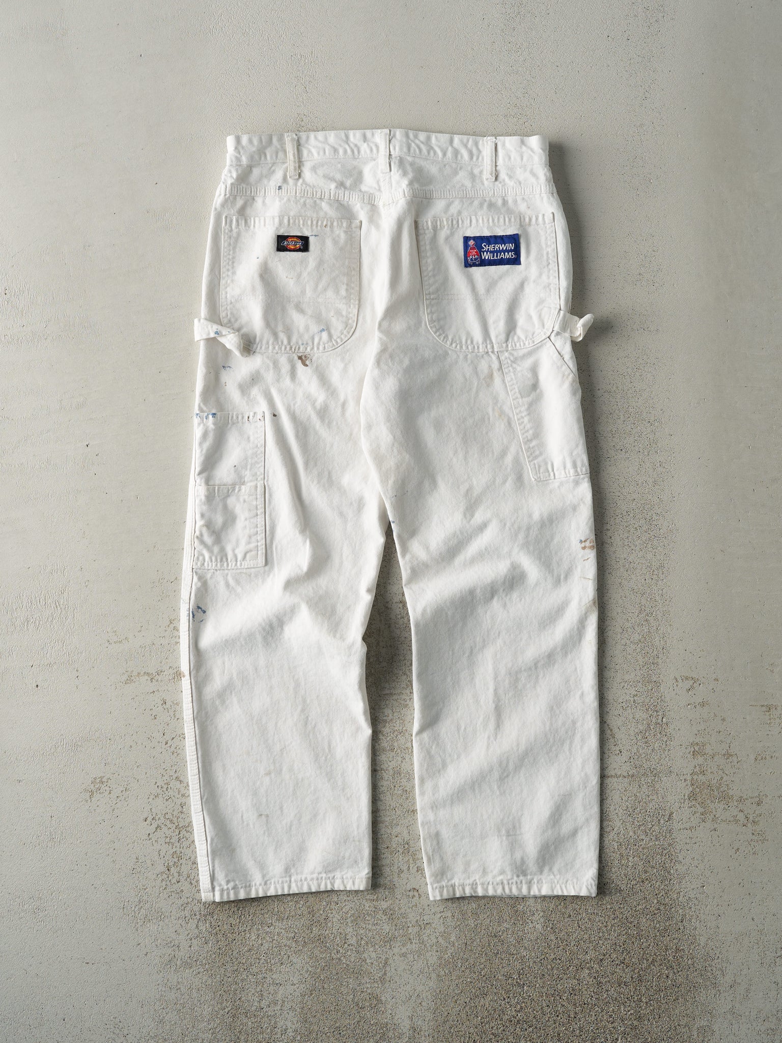 Vintage 90s White Dickies Carpenter Pants (32x27.5)