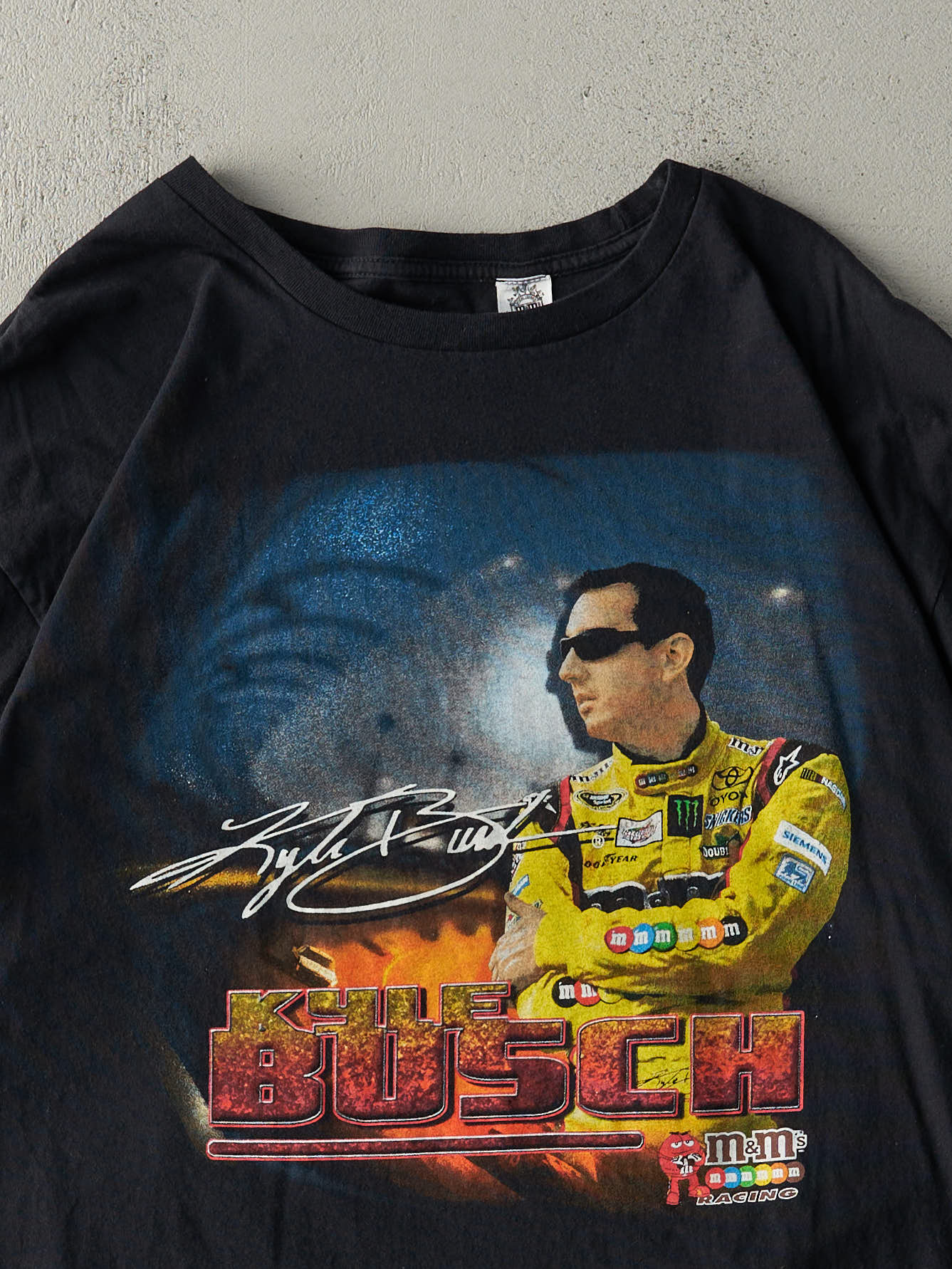 Vintage 12' Black M&M Kyle Busch Nascar Racing Tee (M/L)