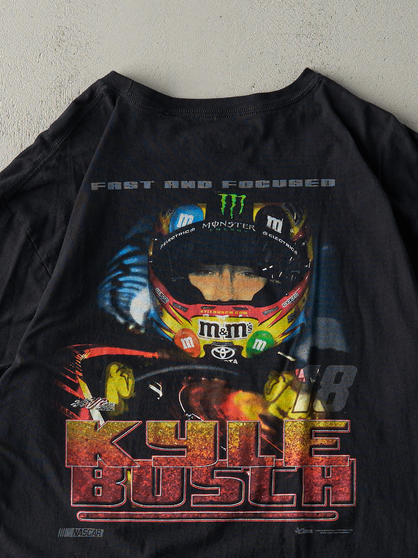 Vintage 12' Black M&M Kyle Busch Nascar Racing Tee (M/L)