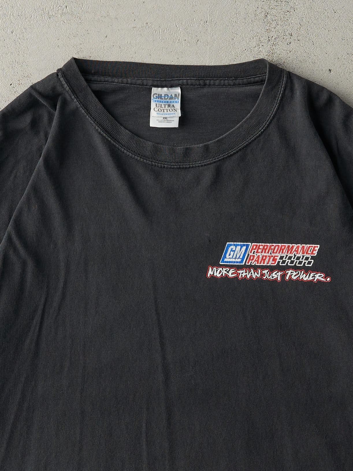 Vintage Y2K Faded Black GM Performance Parts Tee (L/XL)