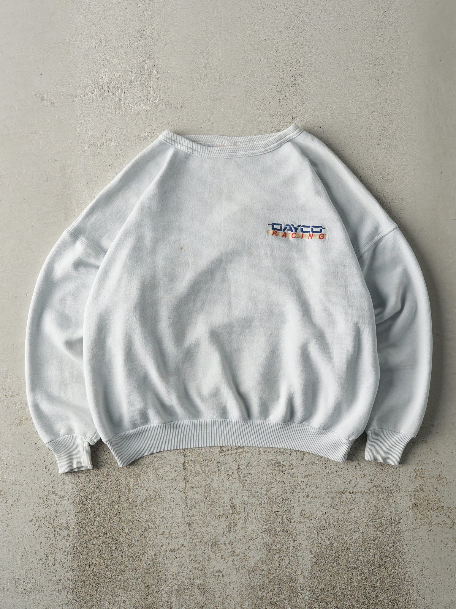 Vintage Y2K White Dayco Racing Crewneck (M/L)