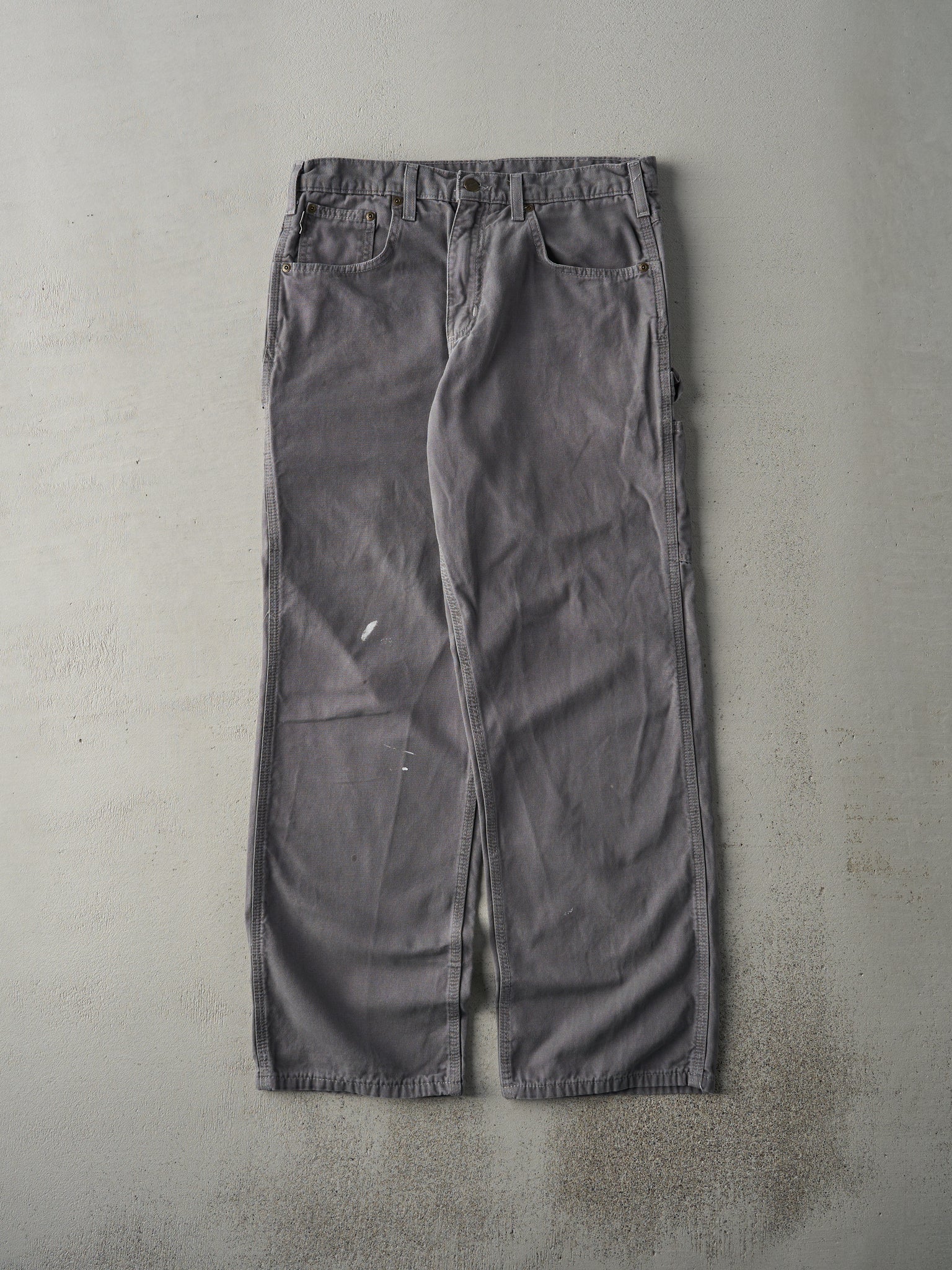 Vintage Y2K Grey Loose Fit Carhartt Carpenter Pants (32x30.5)