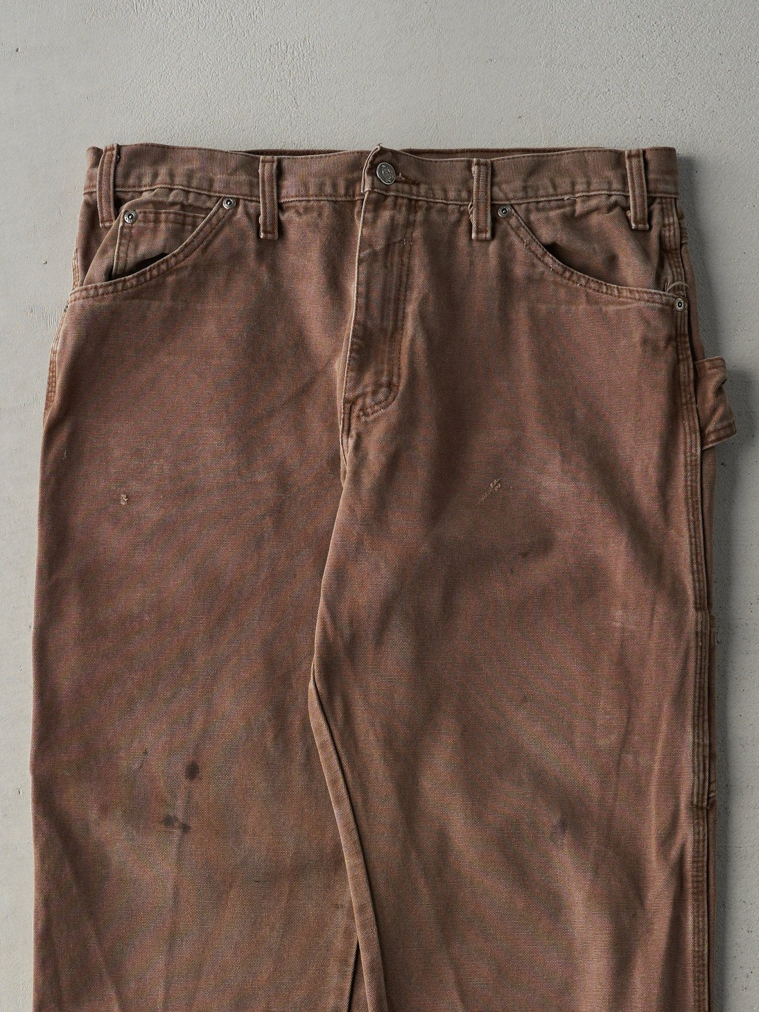 Vintage 90s Chocolate Brown Dickies Carpenter Pants (35x31.5)