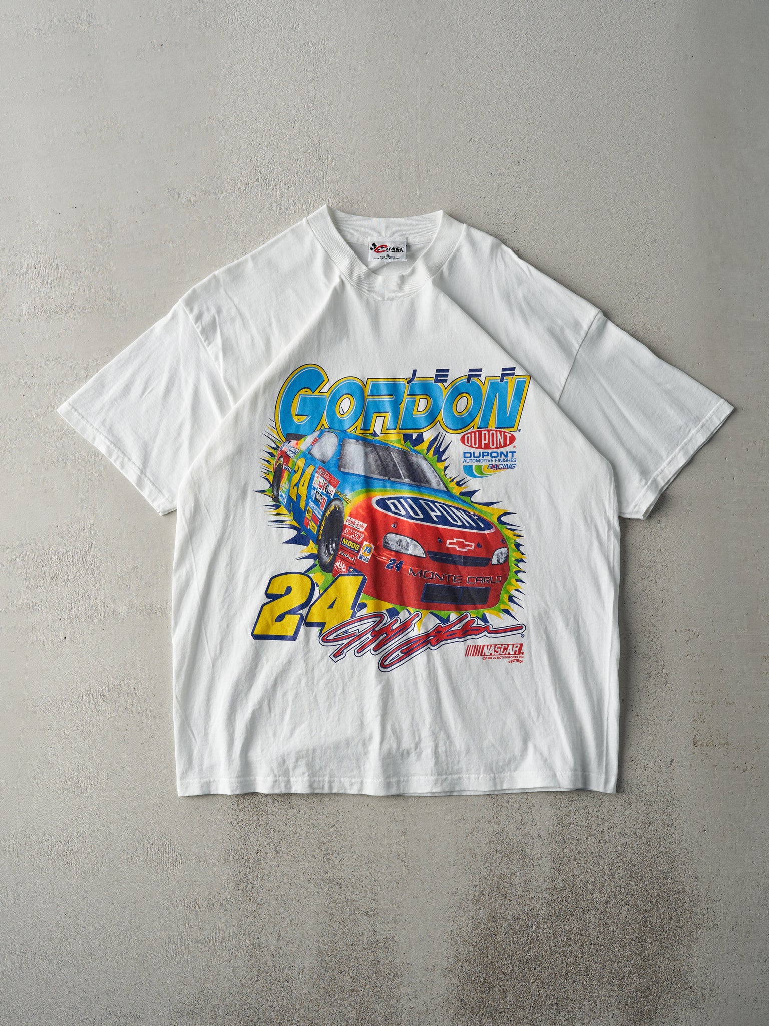 Vintage 98' White Jeff Gordon Nascar Tee (L)