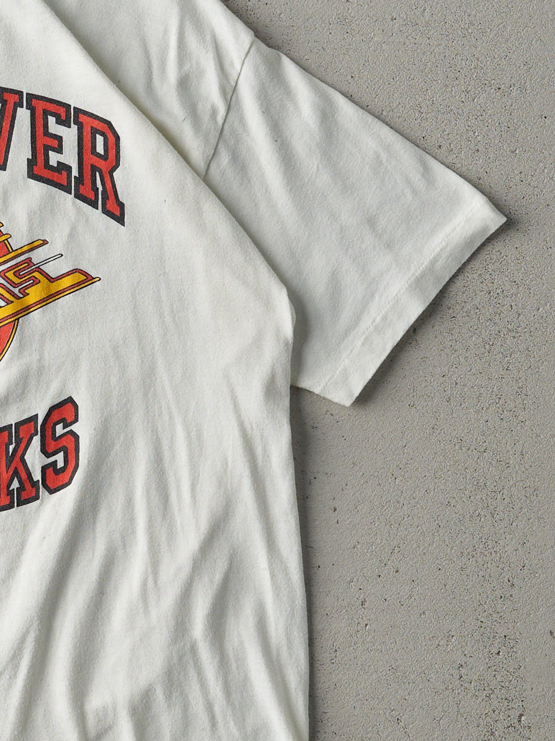 Vintage 80s White Vancouver Canucks Single Stitch Tee (XS/S)