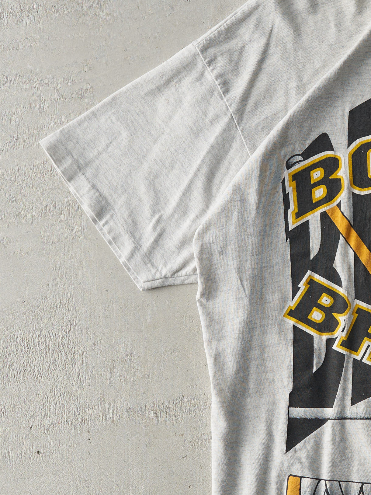 Vintage 90s Heather Grey Boston Bruins Single Stitch Tee (M)