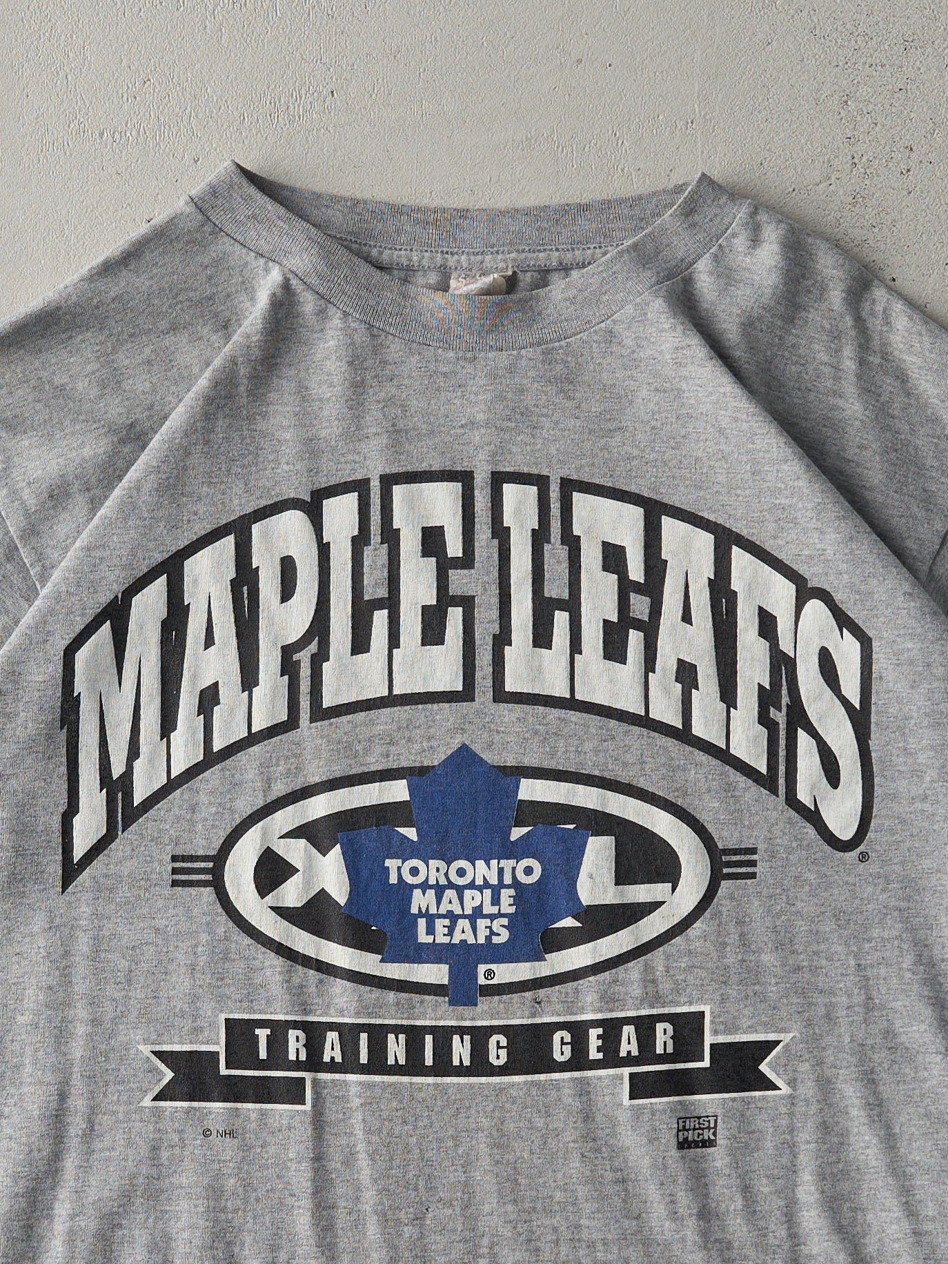 Vintage 90s Grey Toronto Maple Leafs Single Stitch Tee (M)