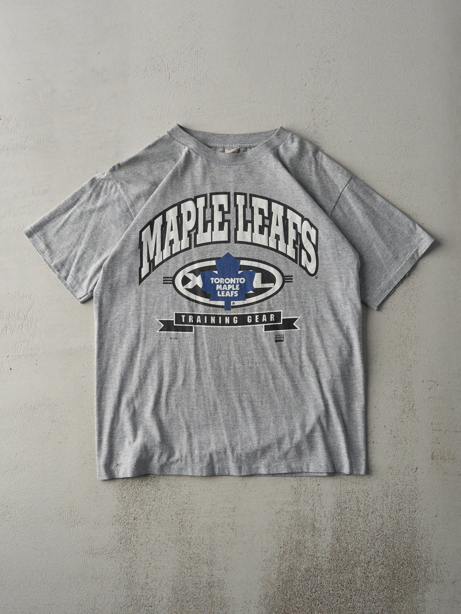 Vintage 90s Grey Toronto Maple Leafs Single Stitch Tee (M)