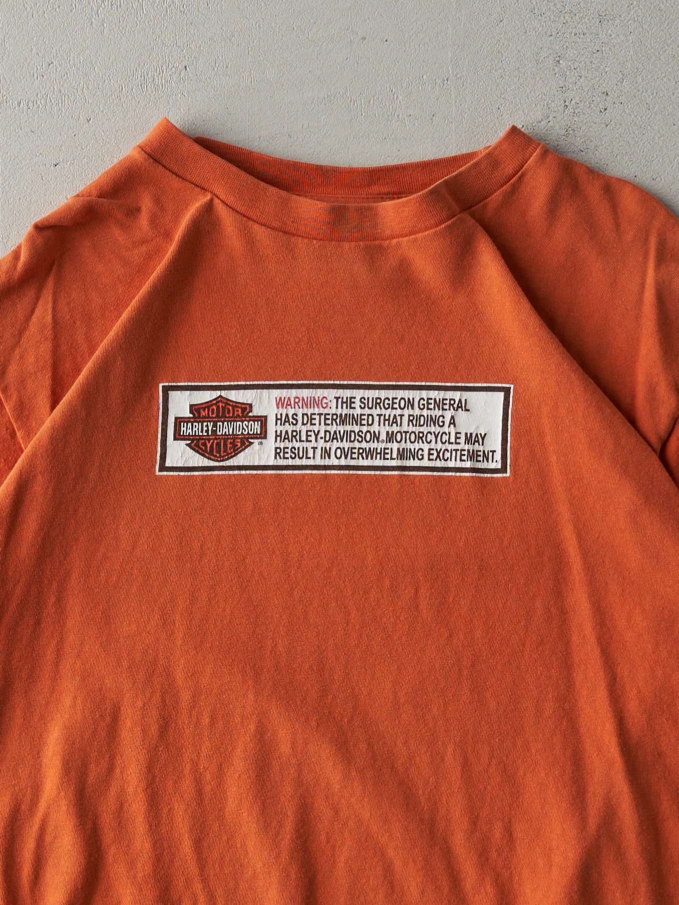 Vintage 00' Orange Evansville Indiana Harley Davidson Tee (M)