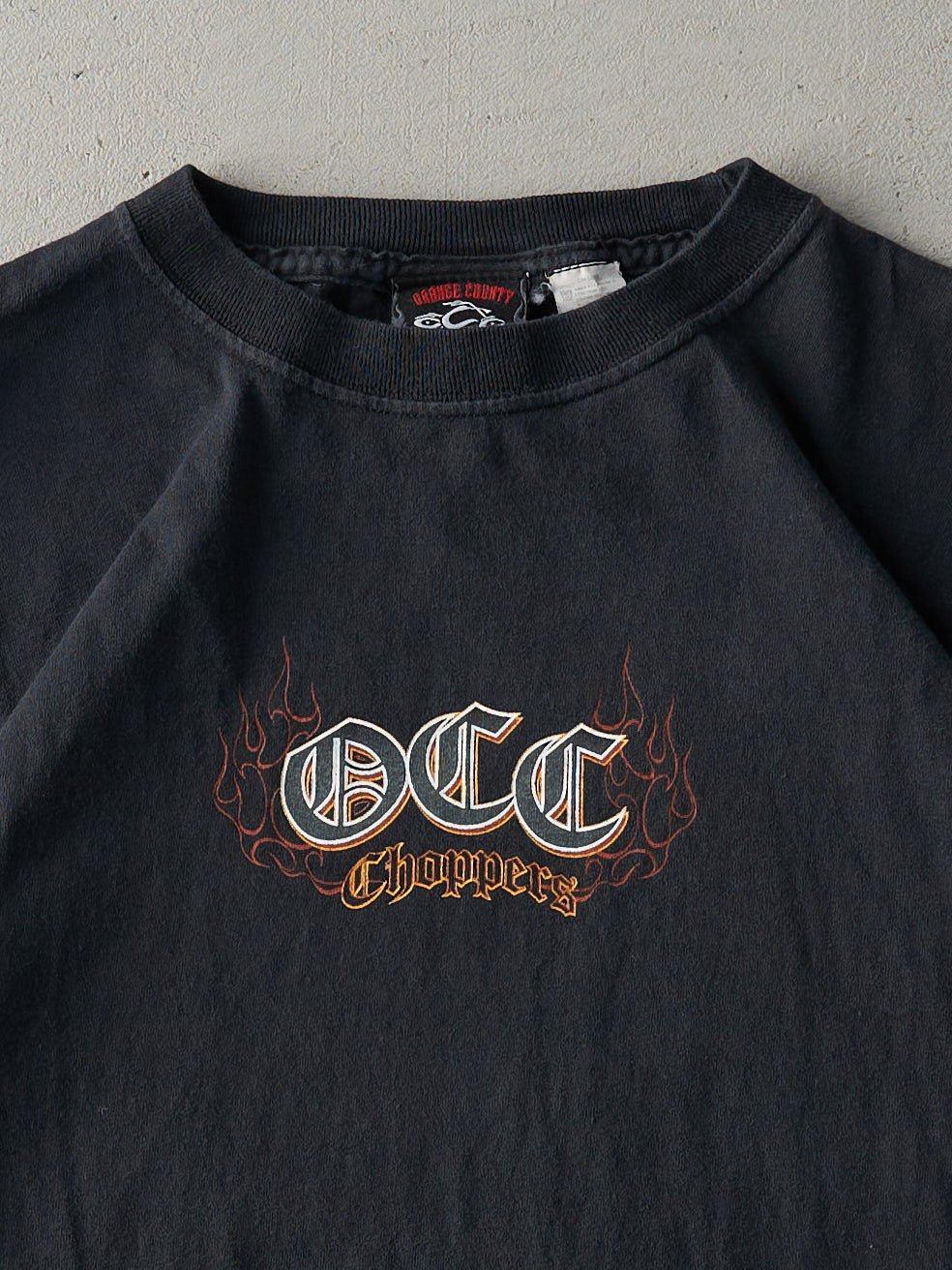 Vintage Y2K Black Orange County Choppers Tee (S)