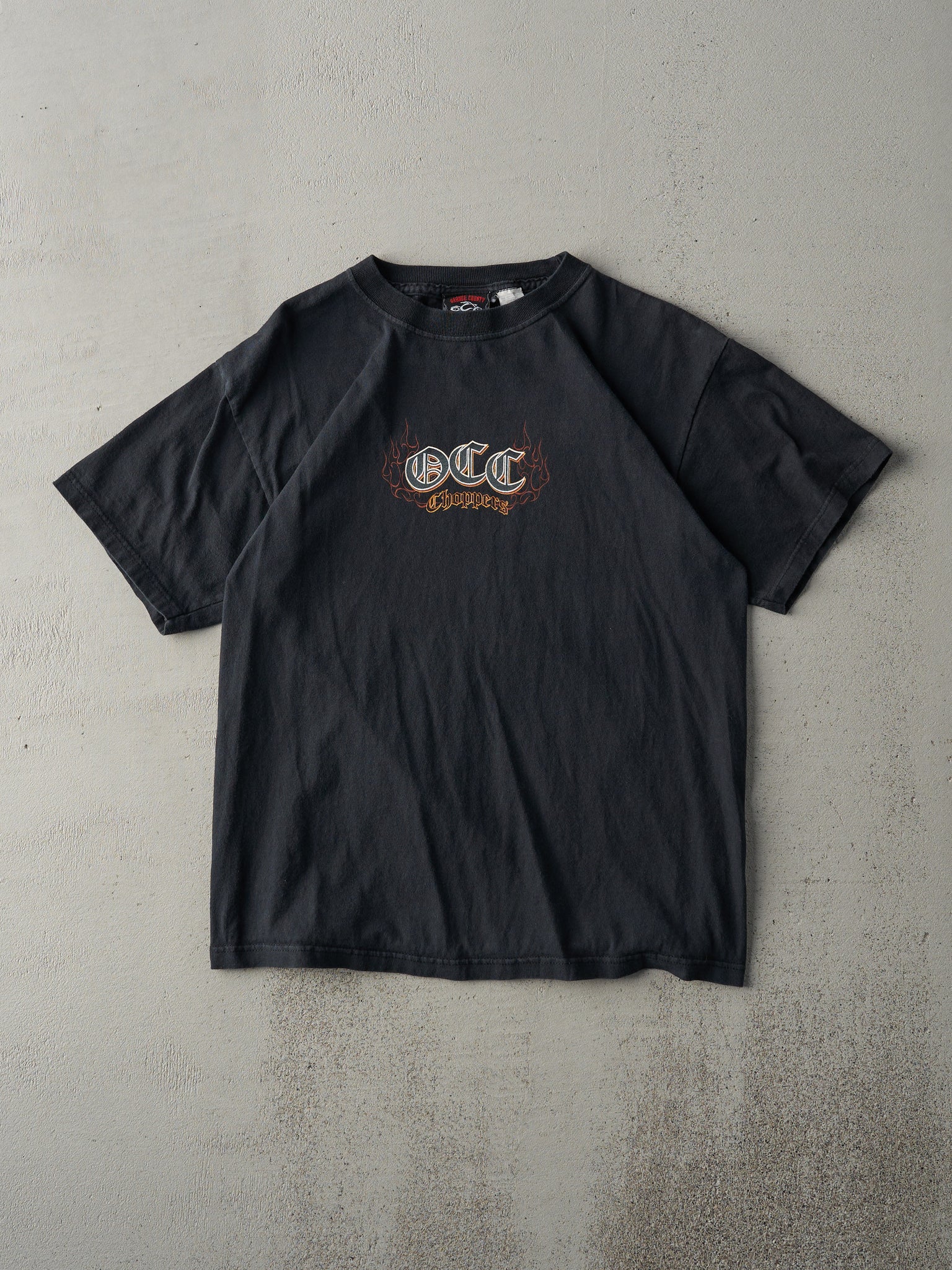 Vintage Y2K Black Orange County Choppers Tee (S)