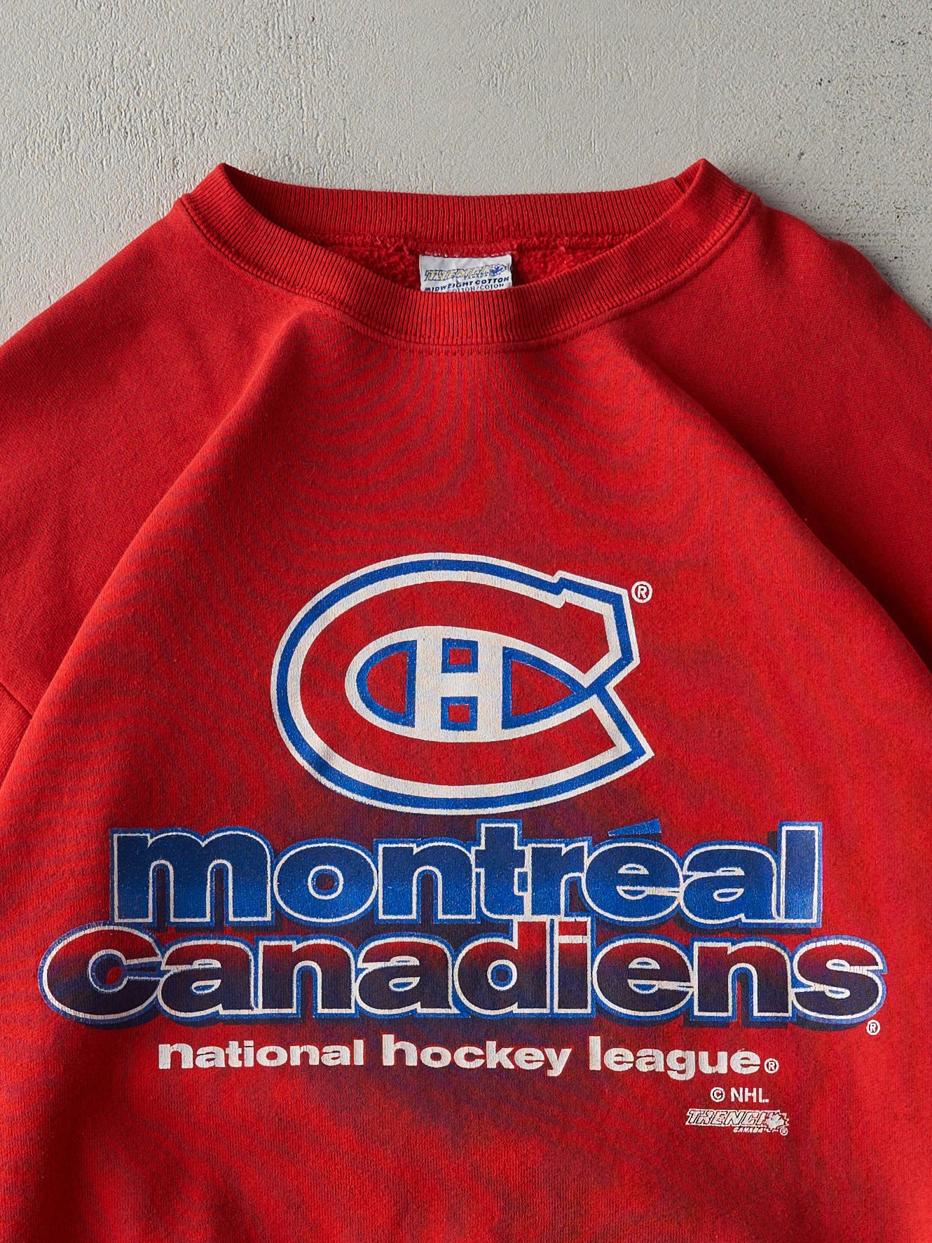 Vintage 90s Red Montreal Canadians Crewneck (L)