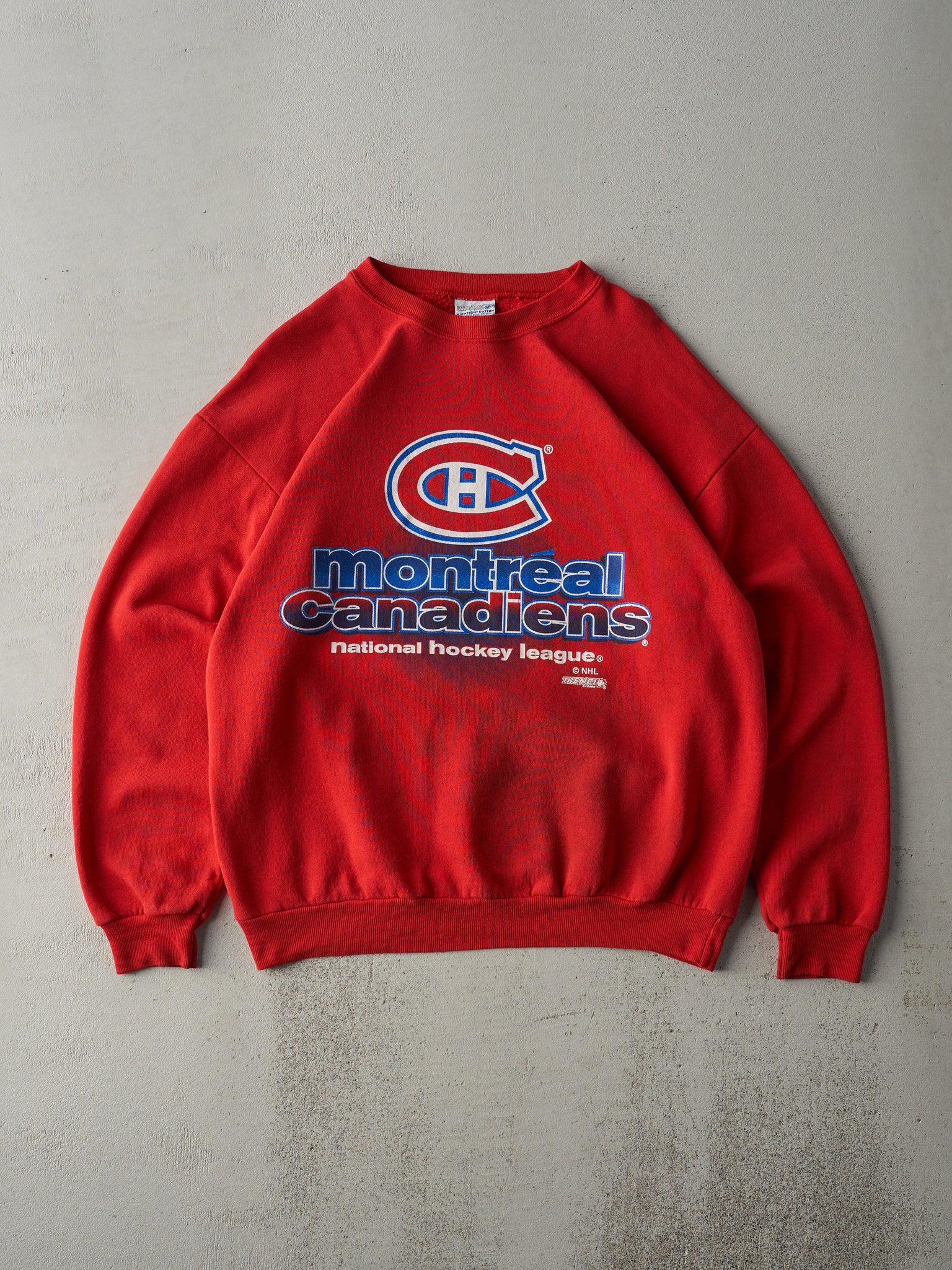 Vintage 90s Red Montreal Canadians Crewneck (L)