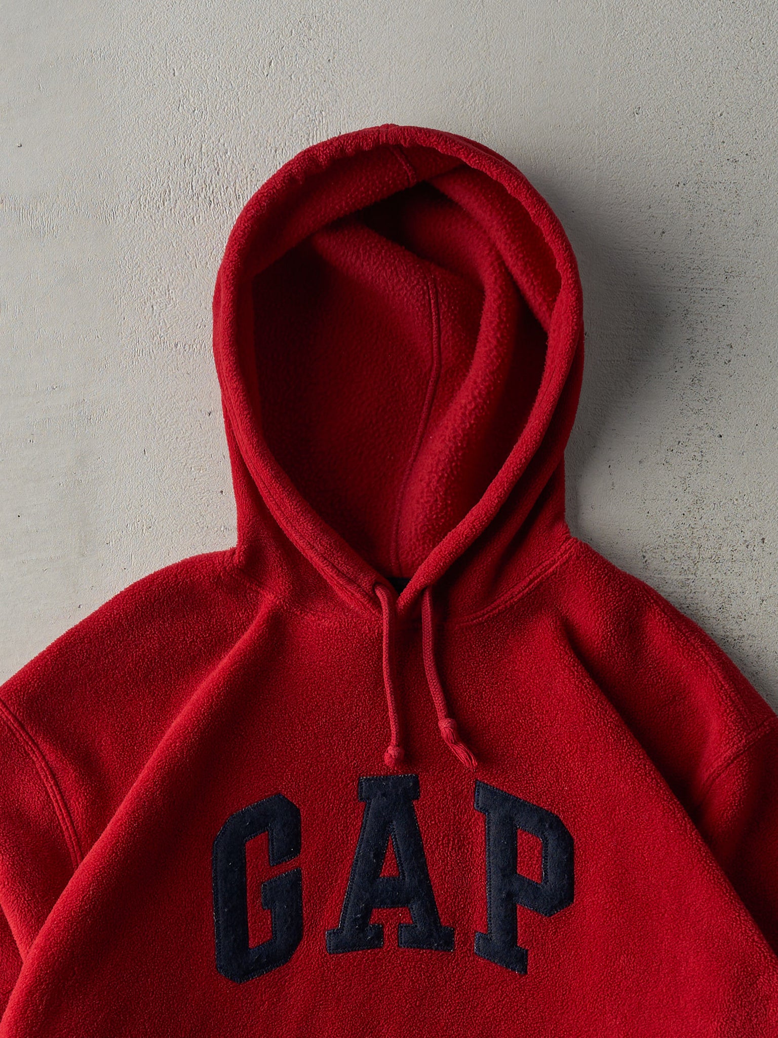 Vintage Y2K Burgundy Gap Fleece Hoodie (M/L)