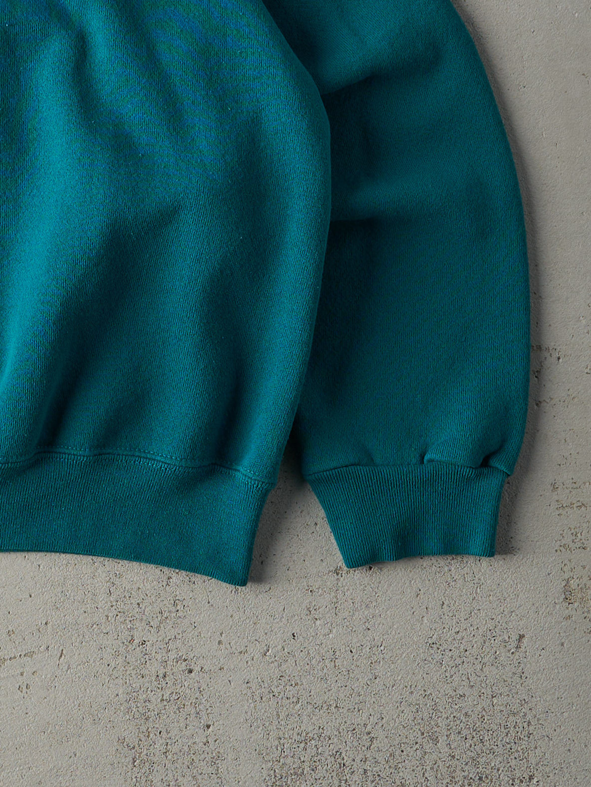 Vintage 90s Teal Blank Crewneck (L)